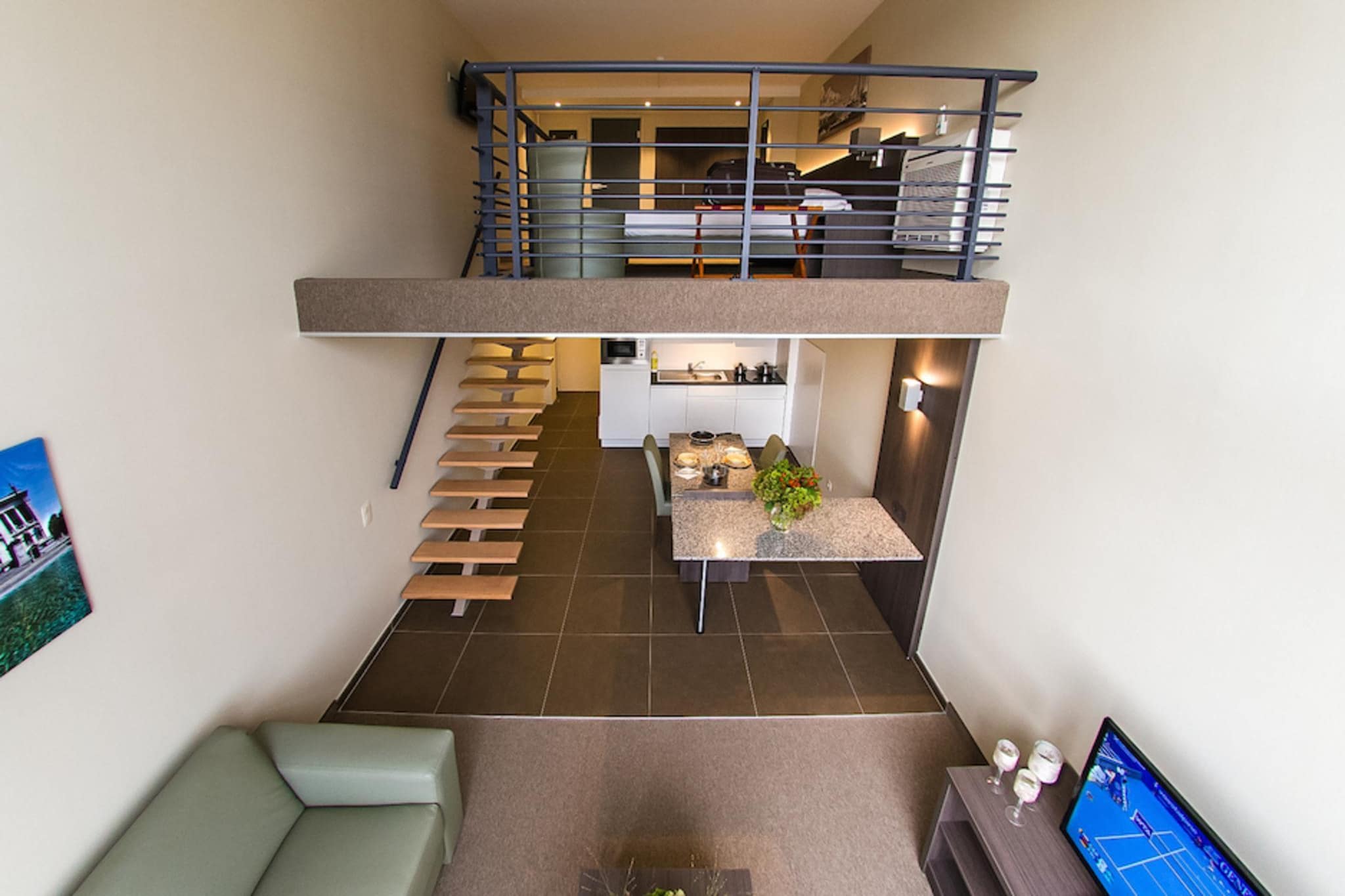 ARASS HOTEL & BUSINESS FLATS - Superior triple-level duplex apartment-Wohnzimmer