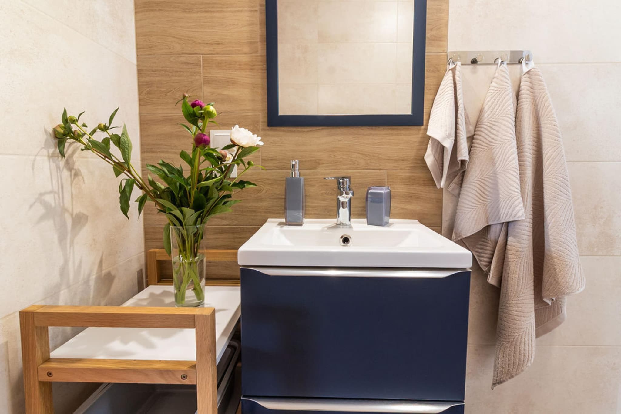 Apartamenty parterowe dla 2 osób w Mielnie - Badkamer