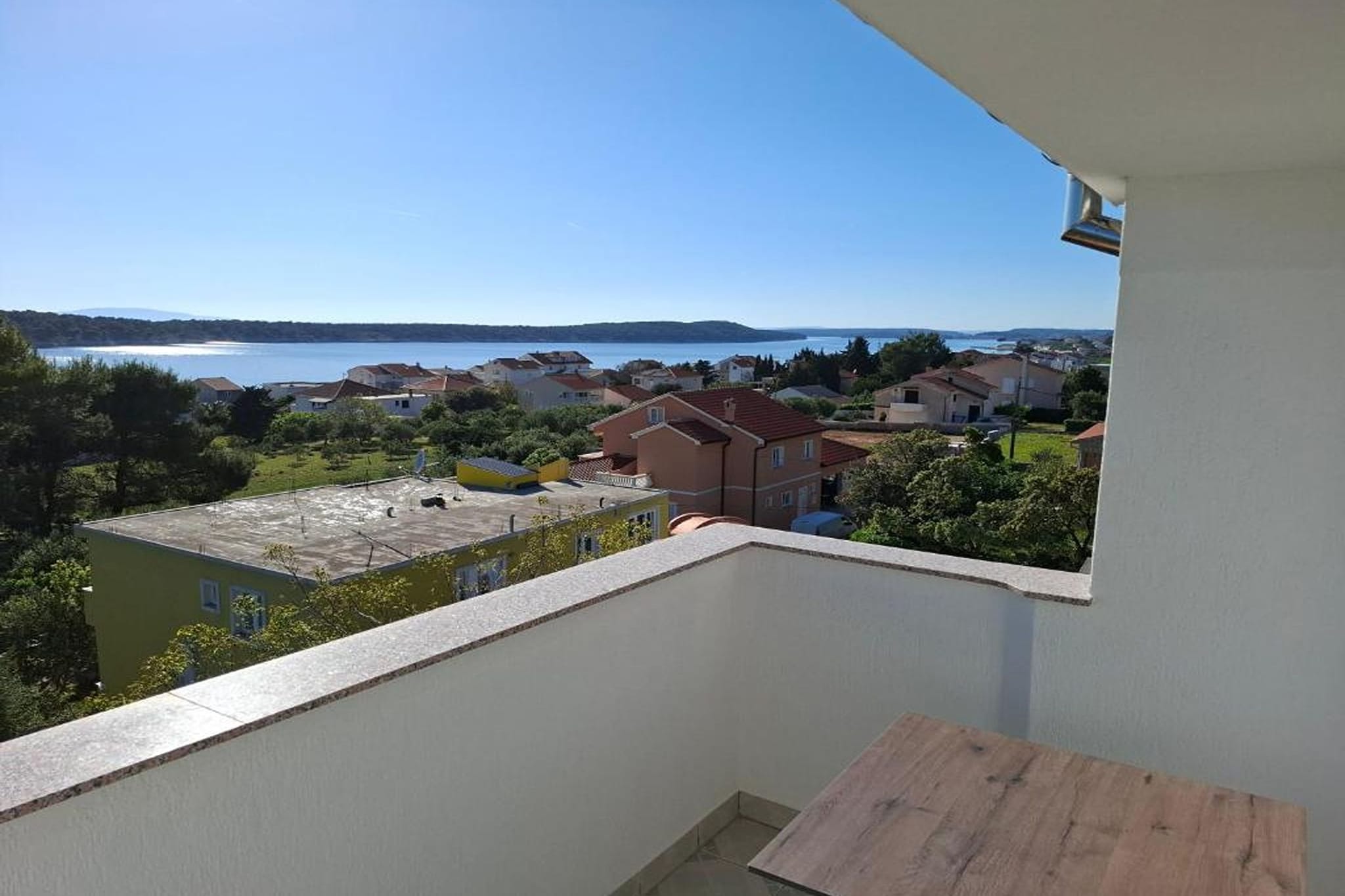 Rab Diving Mirko - One Bedroom Apartment with Sea View (3A)-Terrace balcony