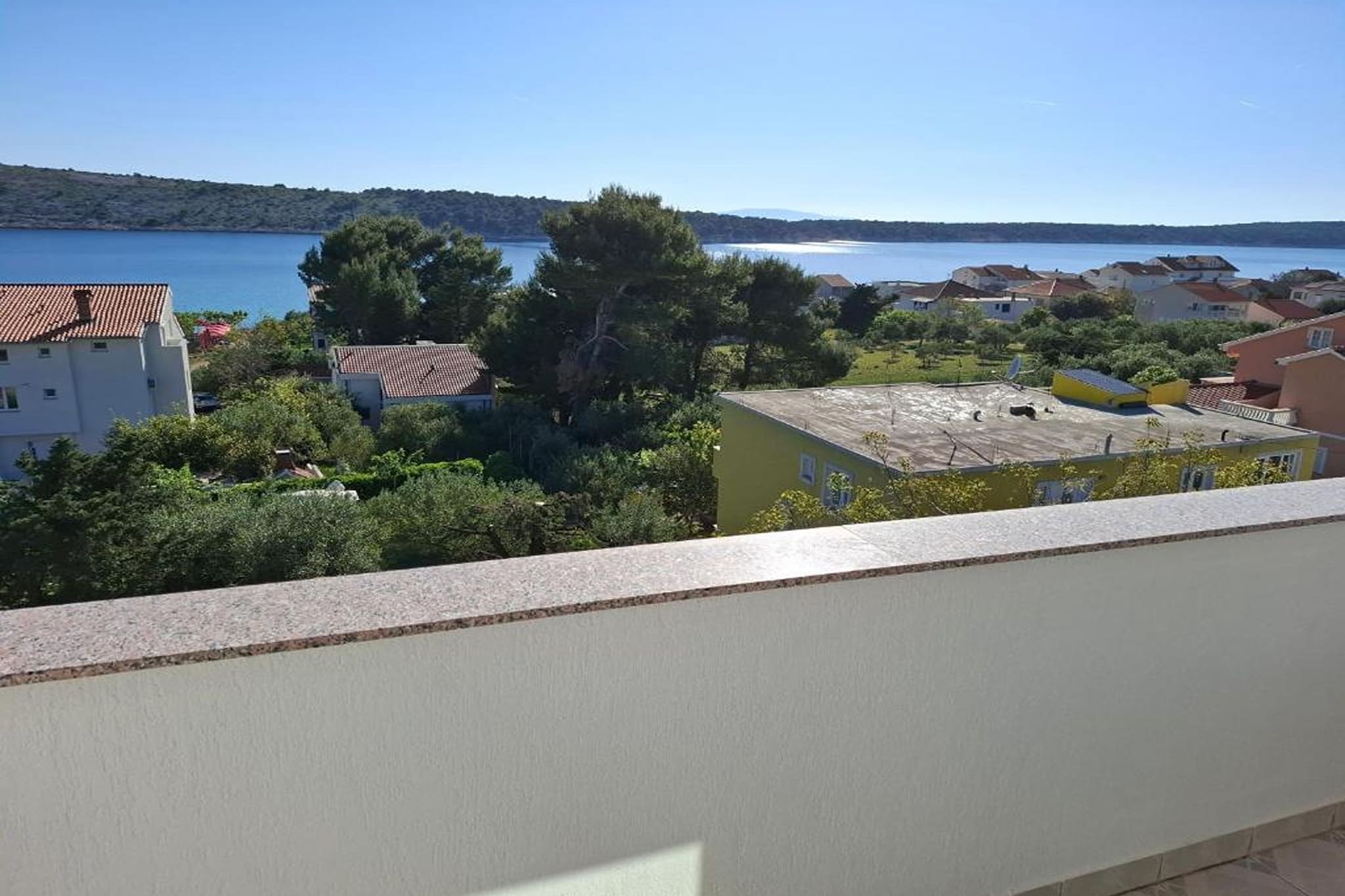 Rab Diving Mirko - One Bedroom Apartment with Sea View (3A)-Terrace balcony