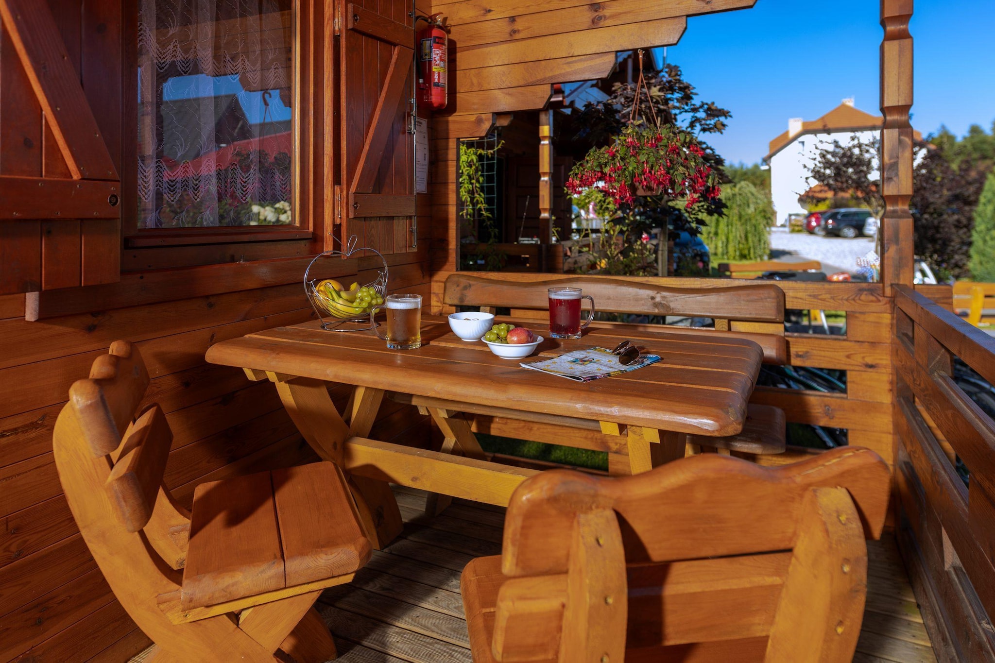 Parterowe domki wakacyjne dla 6 osób w Gąskach-Terrace balcony
