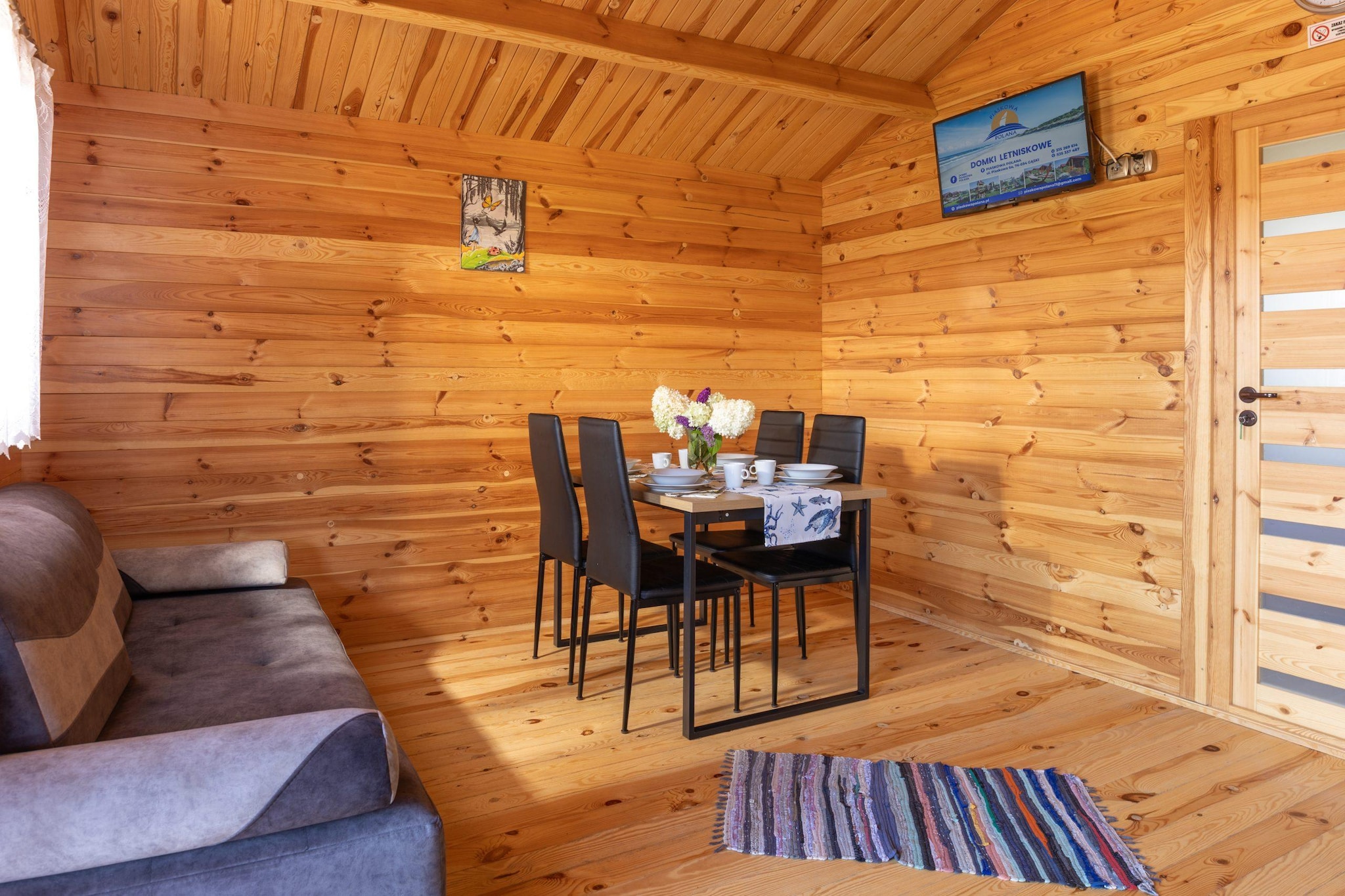 Parterowe domki wakacyjne dla 6 osób w Gąskach-Living room