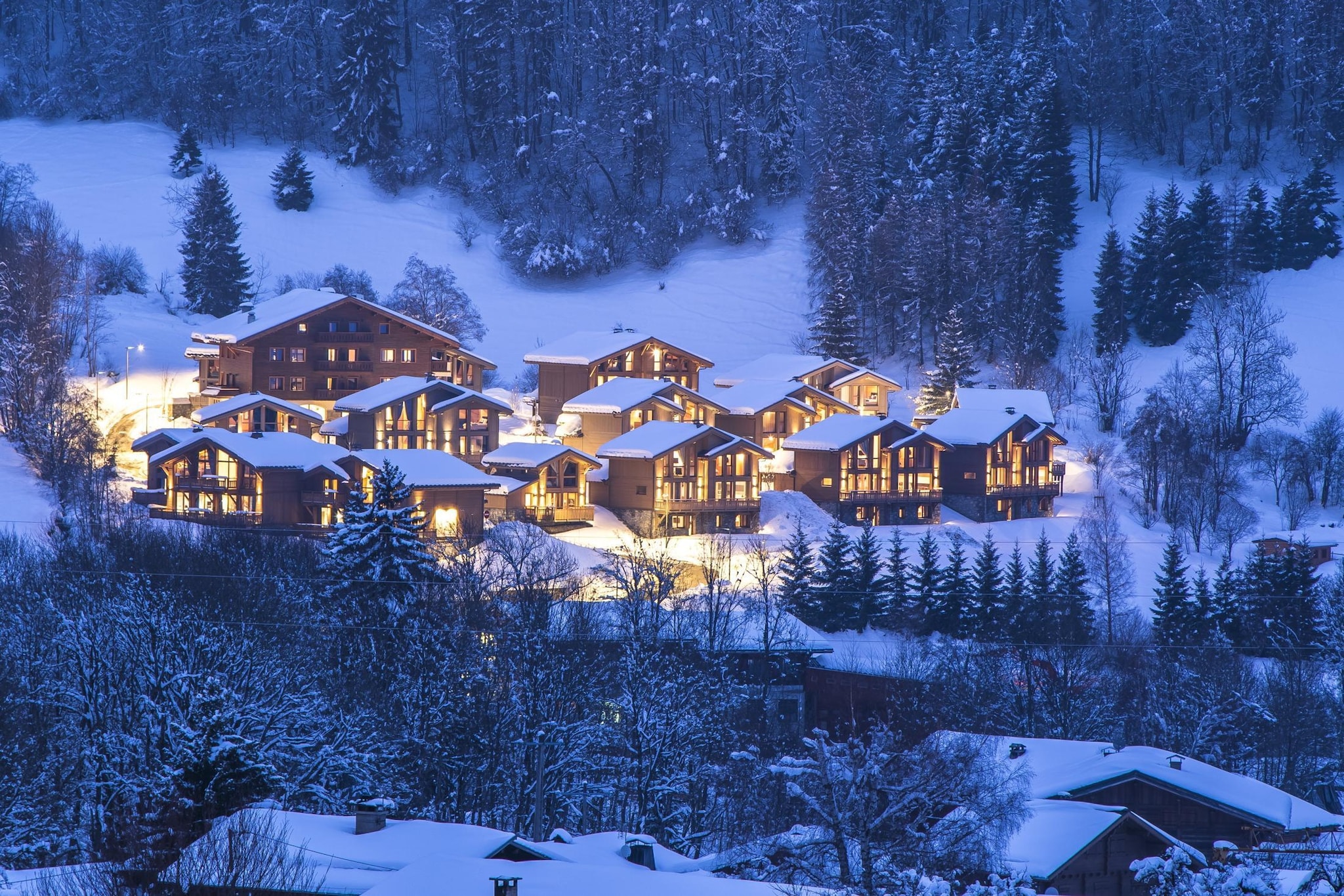 Les Portes de Megève 12-Gebied winter 1km