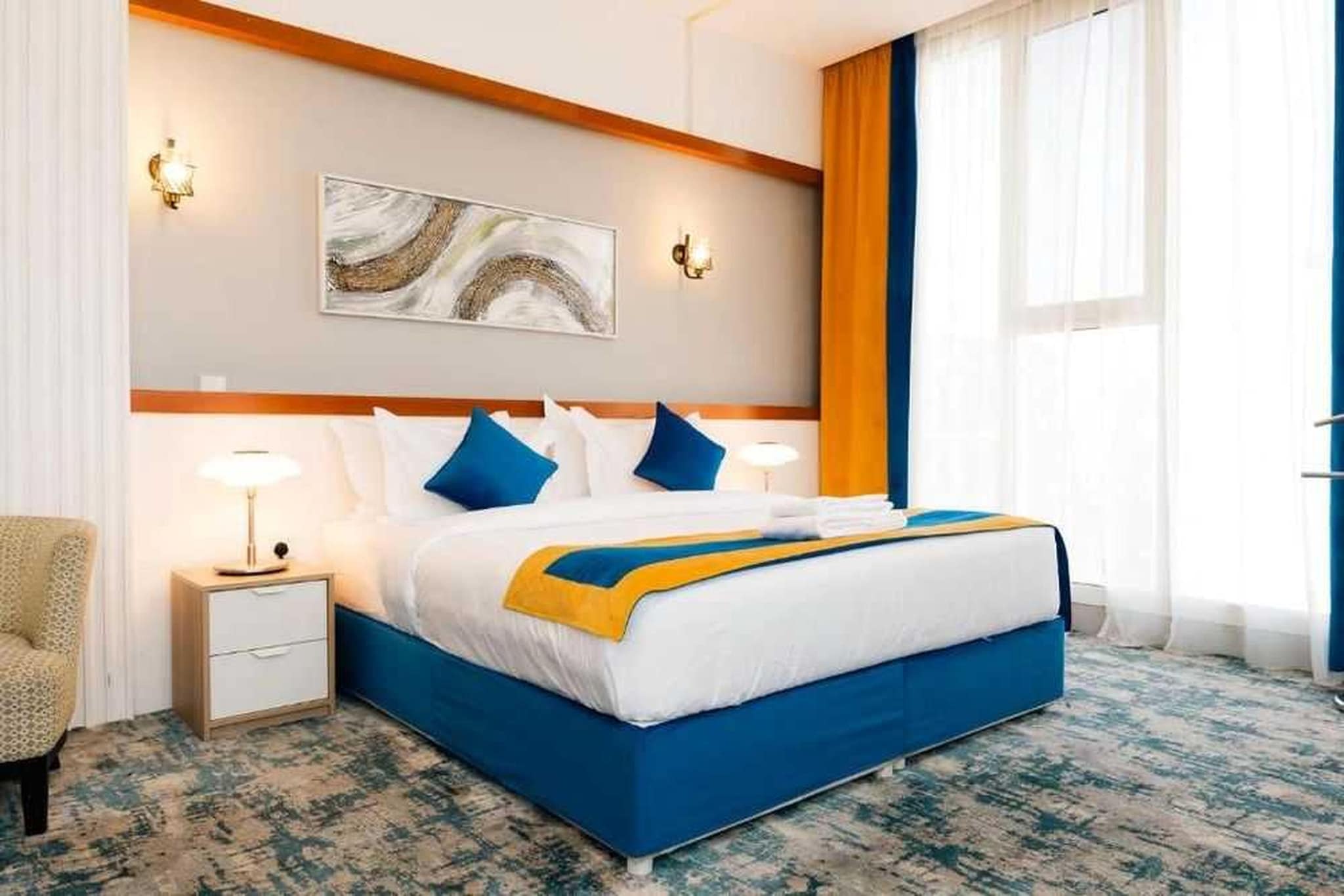 Stay in comfort and style at Sunday Gateway Jeddah, a well-located hotel offering Standard King, Standard Twin, and Deluxe King rooms tailored for every kind of traveler.
Why Stay With Us?
✅ Modern & Comfy Rooms – Featuring flat-screen TVs with satellite/streaming services, air conditioning, seating area, soundproofing, and private bathrooms with bathtubs, robes, and free toiletries.
✅ Rooftop Pool With a View – Relax and unwind in our year-round rooftop swimming pool with sun loungers and poolside bar.
✅ Fast & Free WiFi – Stay connected everywhere in the hotel, including rooms and common areas.
✅ 24/7 Front Desk – Our friendly Arabic & English-speaking staff are available around the clock.
✅ Accessibility Friendly – Wheelchair-accessible rooms, lifts, and visual aids (braille/tactile signs) available.
✅ Convenient Extras – Daily housekeeping, minimart on site, ATM, and room service for a stress-free stay.
📠Prime Location – Explore Jeddah With Ease!
While staying at Sunday Gateway Jeddah, you’re just minutes away from key attractions, dining, and shopping spots around the city.
👥 Guest access
Guests can enjoy full access to:
ðŸŠâ€â™‚ï¸ Rooftop Outdoor Pool – Open year-round for all ages
📶 Free WiFi – Available in all rooms and areas
🚗 Free Private Parking – Including garage & accessible parking
🛎 Room Service & Daily Housekeeping
🧑â€ðŸ¦½ Accessible Facilities – Lower sinks, grab rails, elevators
🧼 Non-Smoking & Allergy-Free Rooms
💇â€â™€ï¸ On-Site Minimarket & Beauty Salon
💳 Secure Entry – Key card access, CCTV, and 24-hour security
📌 Other things to note
🕒 Check-in & Check-out
Check-in: From 15:00
Check-out: Until 12:00
📜 Cancellation & Prepayment
Varies by room type. Please check your reservation details.
👶 Children & Extra Beds
Children of all ages welcome
Extra beds not available; cribs may be limited
🔞 Age Requirement
Minimum age for check-in: 18
🾠Pets
Pets are not allowed