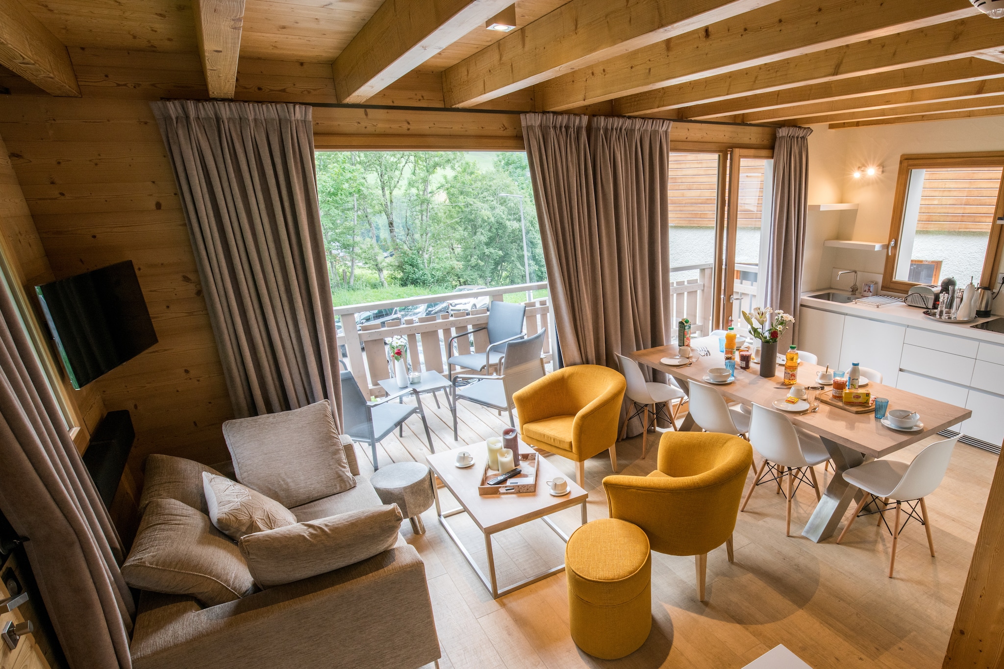 Les Portes de Megève 14-Woonkamer