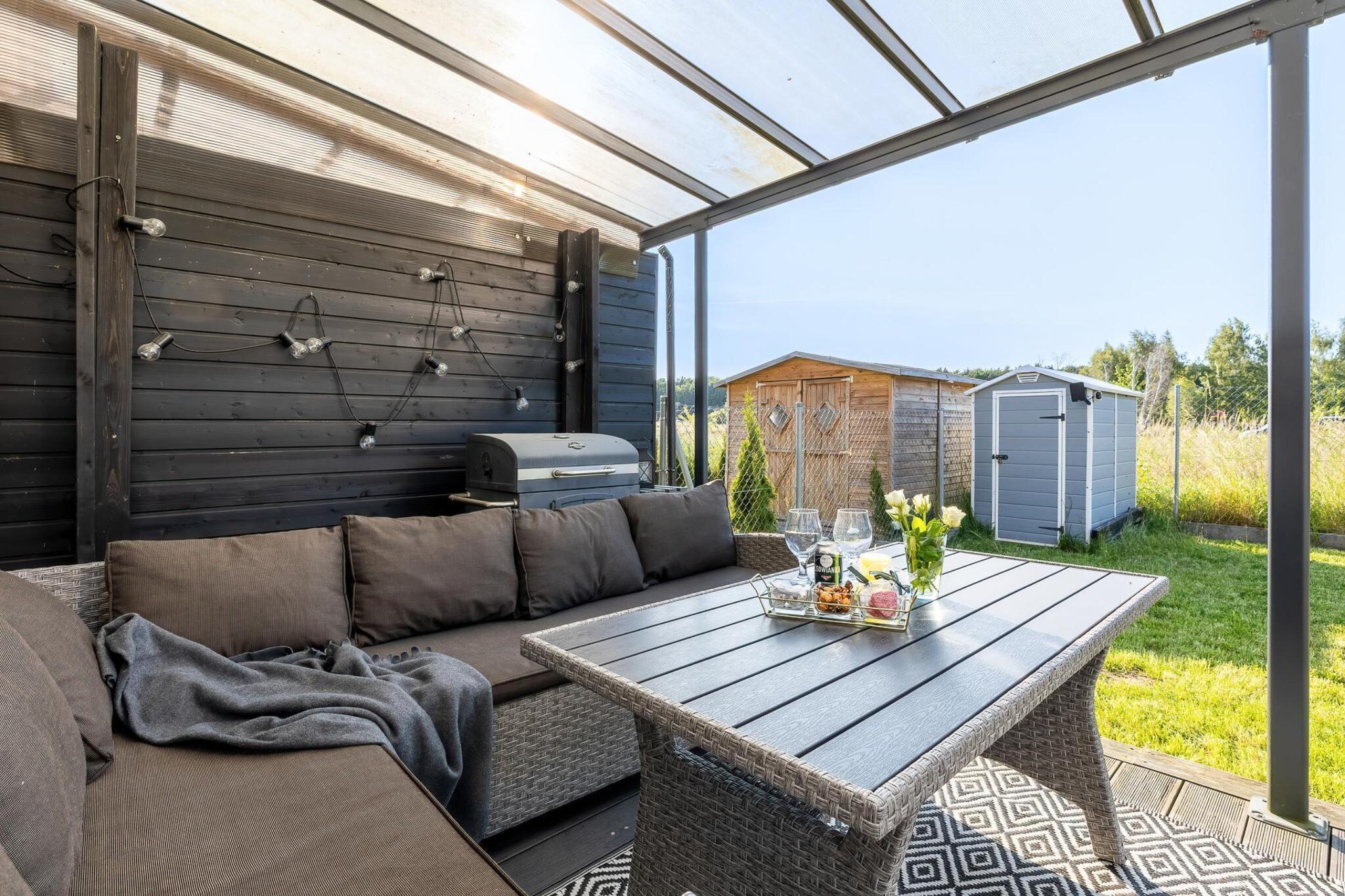 Dom wakacyjny w Trzęsaczu Wypoczynkowa 2 - Terrasse/Balkon