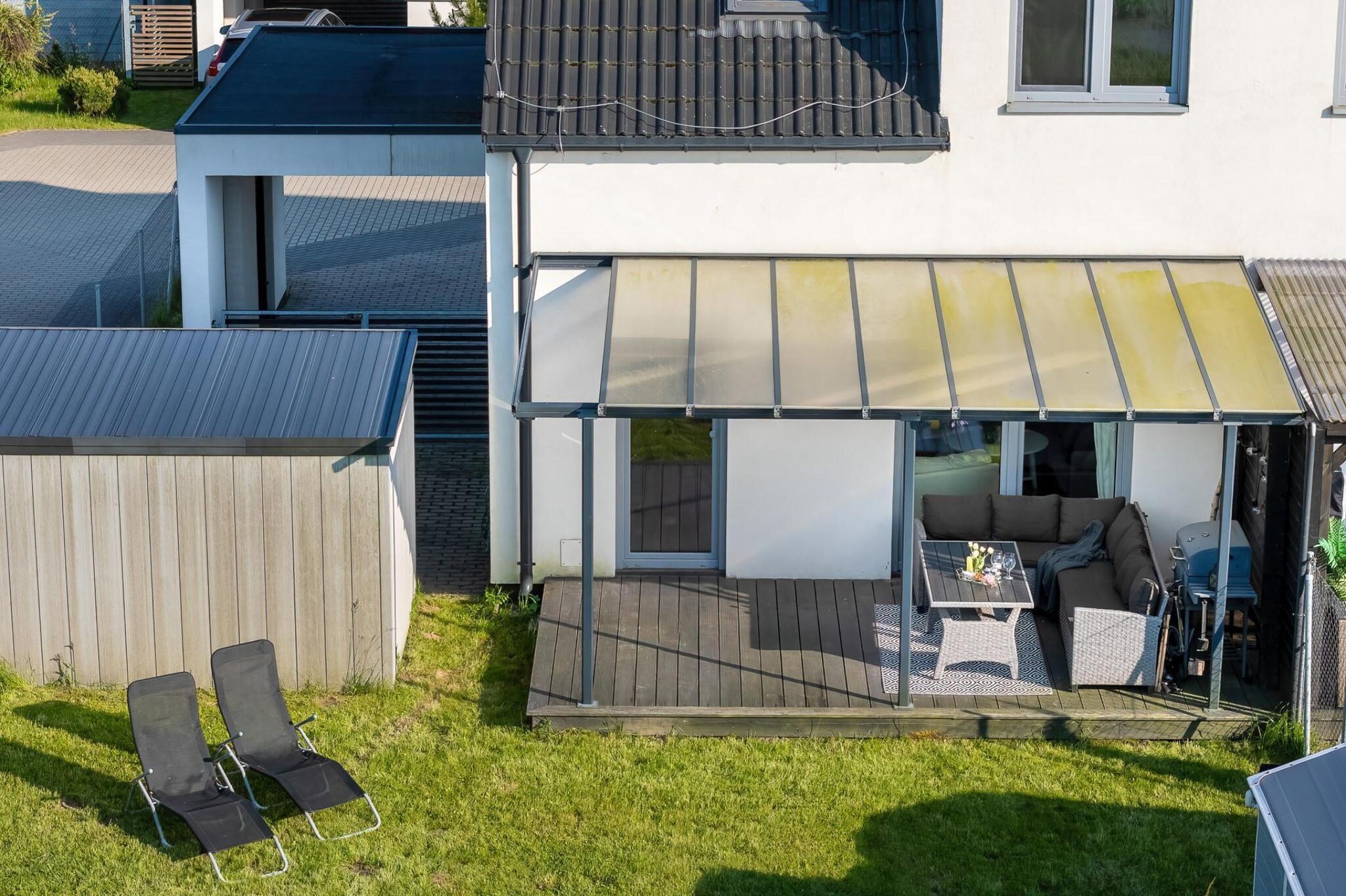 Dom wakacyjny w Trzęsaczu Wypoczynkowa 2 - Terrasse/Balkon
