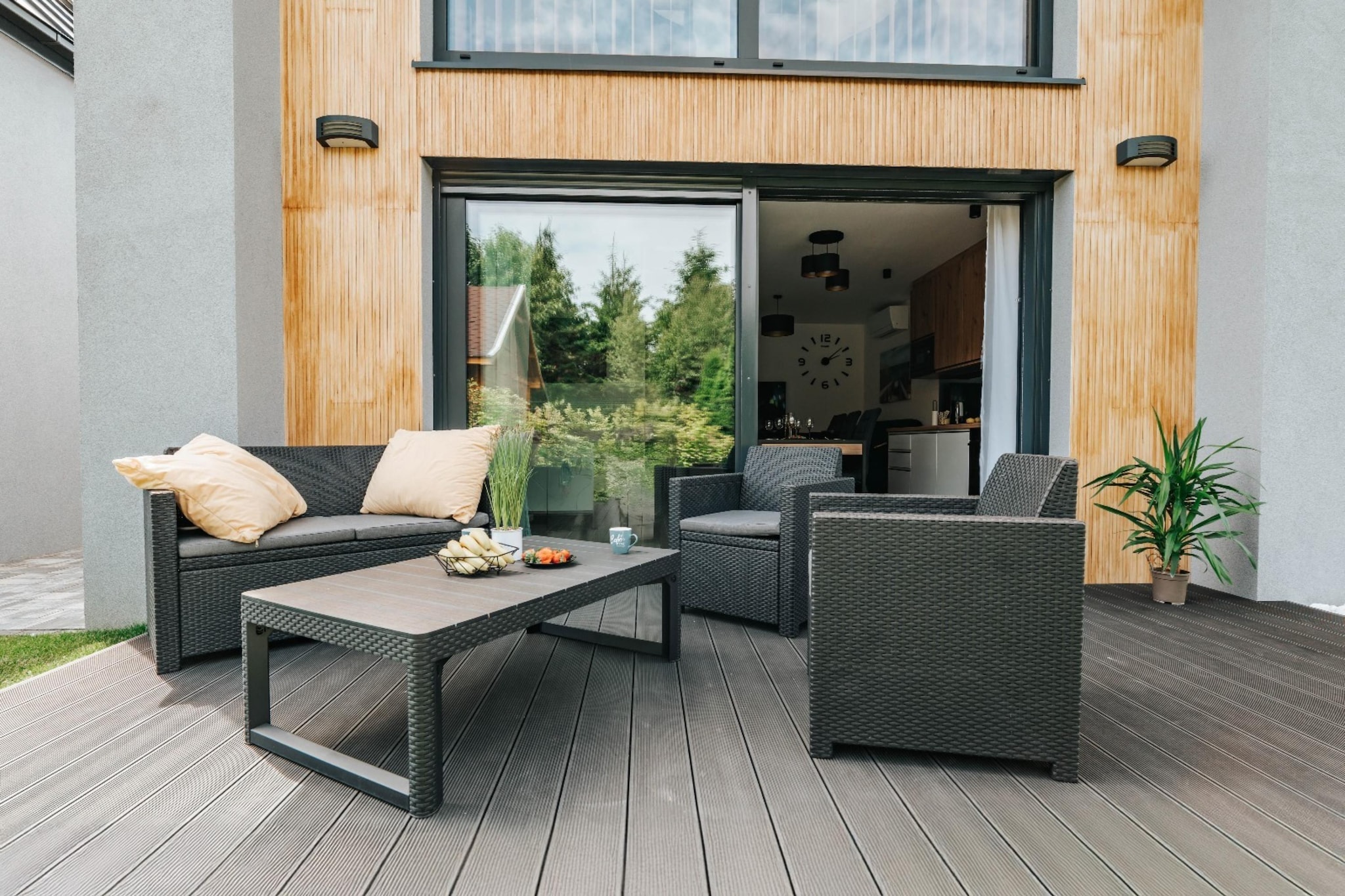 Domy wakacyjne dla 6 osób Sianożęty - Terrasbalkon