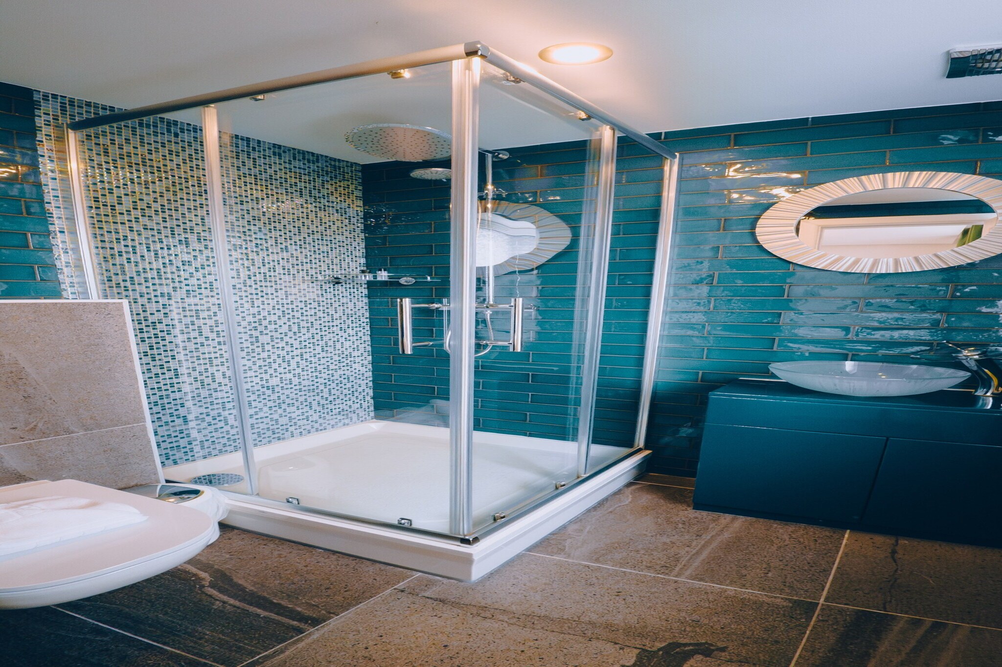 Deluxe Double with Terrace Garden View - Badezimmer