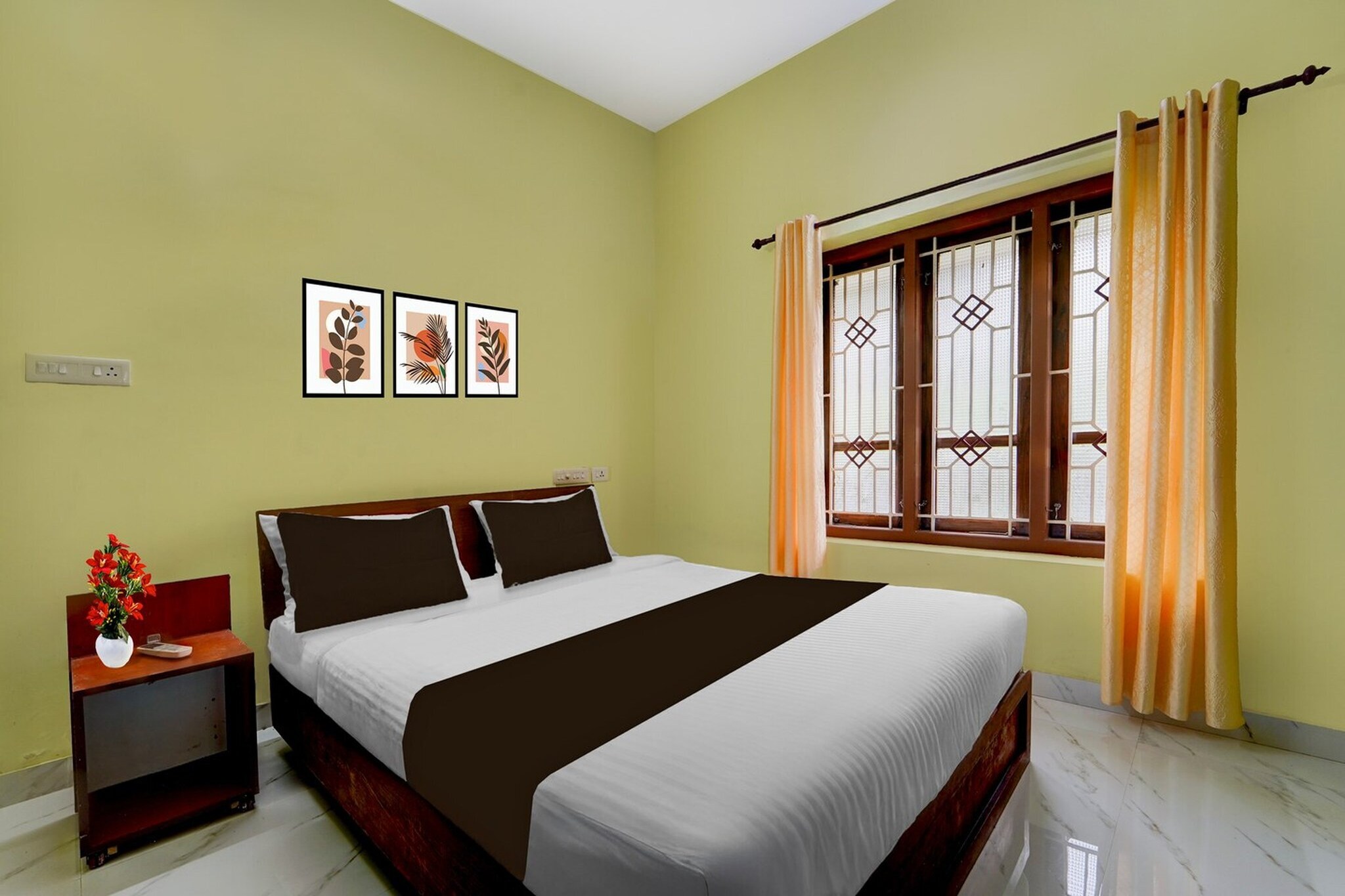 Located within 33 km of Sree Padmanabhaswamy Temple and 34 km of Napier Museum, Hotel O Balaramapuram Formerly White Castle provides rooms with air conditioning and a private bathroom in Kovillūr. With free WiFi, this 3-star hotel offers room service and a 24-hour front desk. The hotel features family rooms.
Guest rooms at the hotel are equipped with a seating area, a flat-screen TV with satellite channels and a private bathroom with free toiletries and a bath or shower. All rooms include a desk.
Poovar Island is 22 km from Hotel O Balaramapuram Formerly White Castle, while Poovar Backwaters is 23 km away. Thiruvananthapuram International Airport is 34 km from the property.
1. Unmarried couples are warmly welcome at this property.
2. Guests with local ID proof are warmly welcome.
Early Check-In Policy: A full day’s room rate will be charged for check-ins before 6:00 AM. Complimentary early check-in is available between 6:00 AM and 10:00 AM, subject to room availability.
Check-in is only available to guests aged 18 and above. Please provide a government-issued ID to confirm your age.