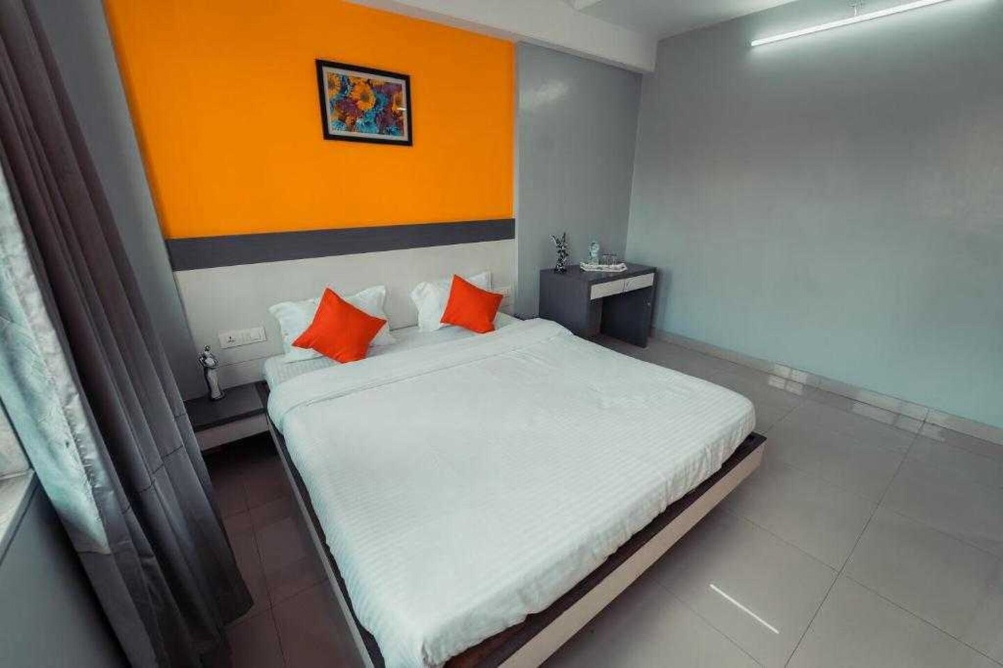 Enjoy a comfortable and hassle-free experience at our thoughtfully designed property. Each room is equipped with modern amenities, cozy bedding, and elegant decor to make you feel right at home. Located conveniently with easy access to public transport and major attractions, it's perfect for both business and leisure travelers. Cleanliness and guest comfort are our top priorities, and our team is available 24/7 to assist you throughout your stay.
Unmarried couples are warmly welcome at this property.
Guests with local ID proof are warmly welcome.
Early Check-In Policy: A full day’s room rate will be charged for check-ins before 6:00 AM. Complimentary early check-in is available between 6:00 AM and 10:00 AM, subject to room availability.