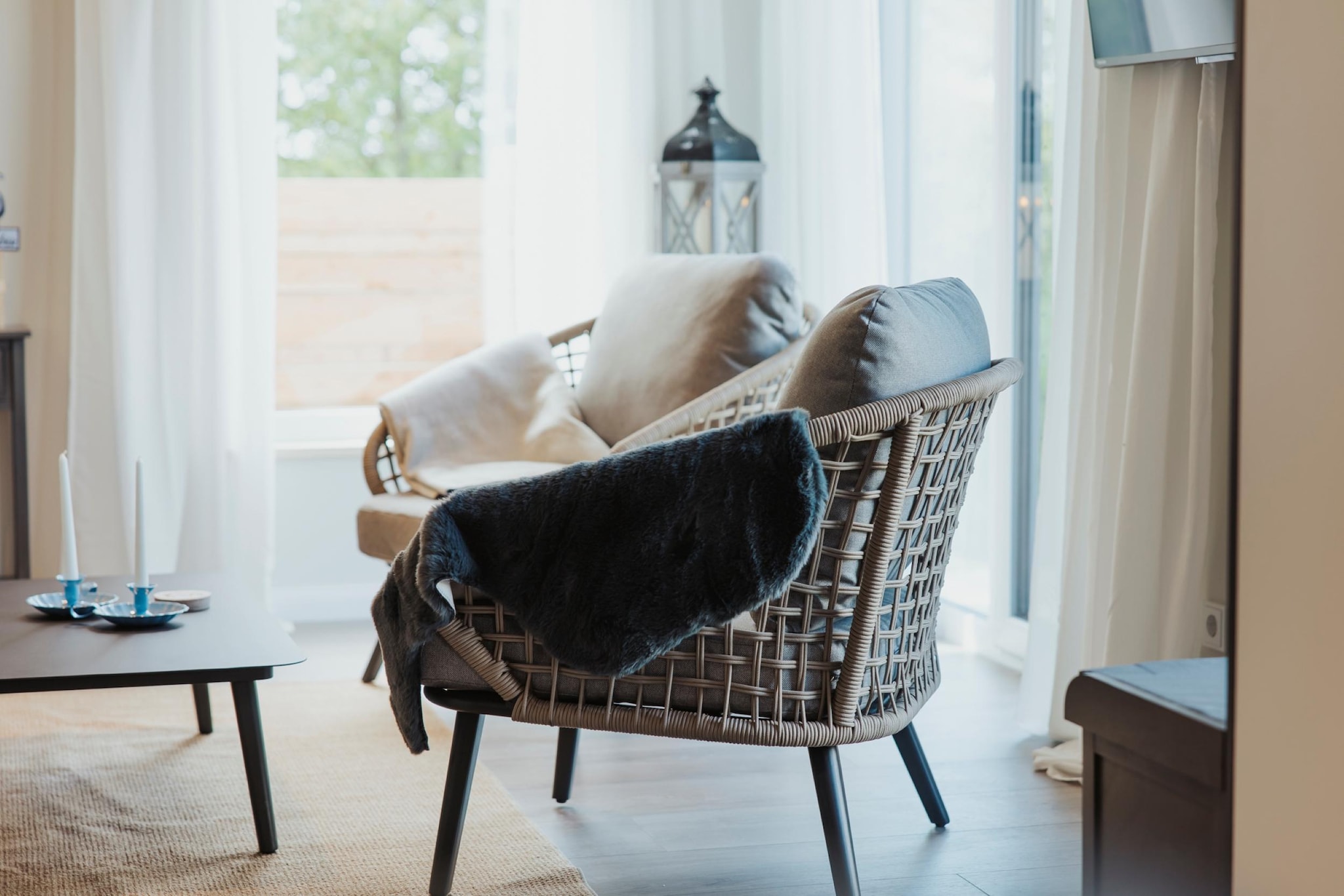 Rügen Resørt Sagard-Woonkamer