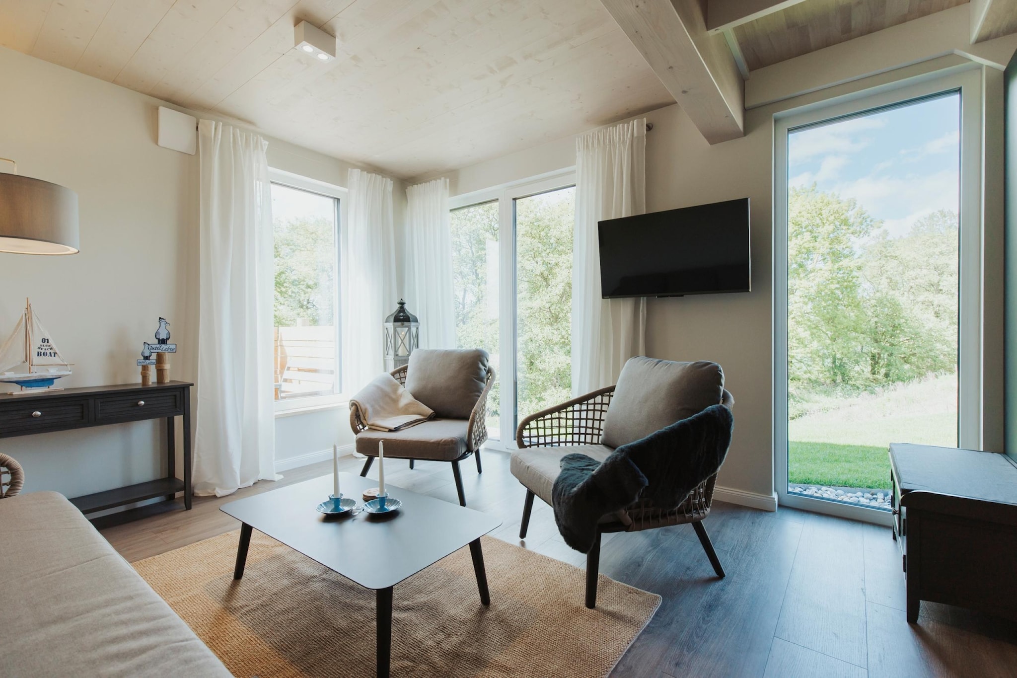 Rügen Resørt Sagard-Woonkamer