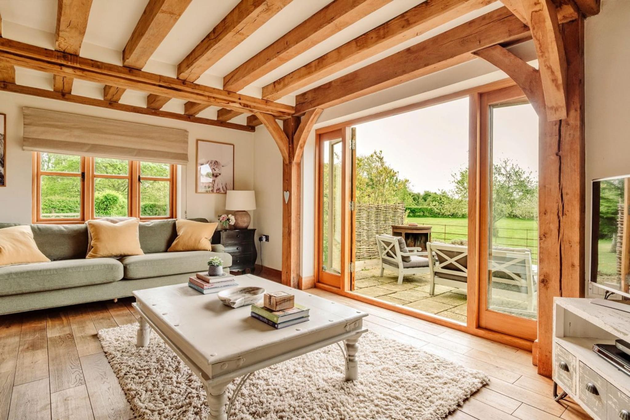 Windfall Cottage - Woonkamer