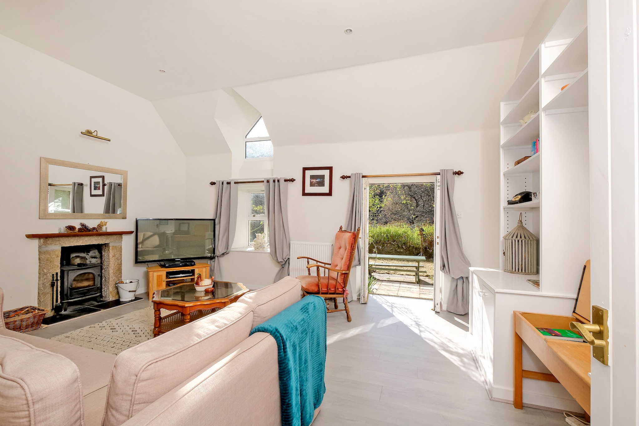 Corrennie School Cottage - Woonkamer