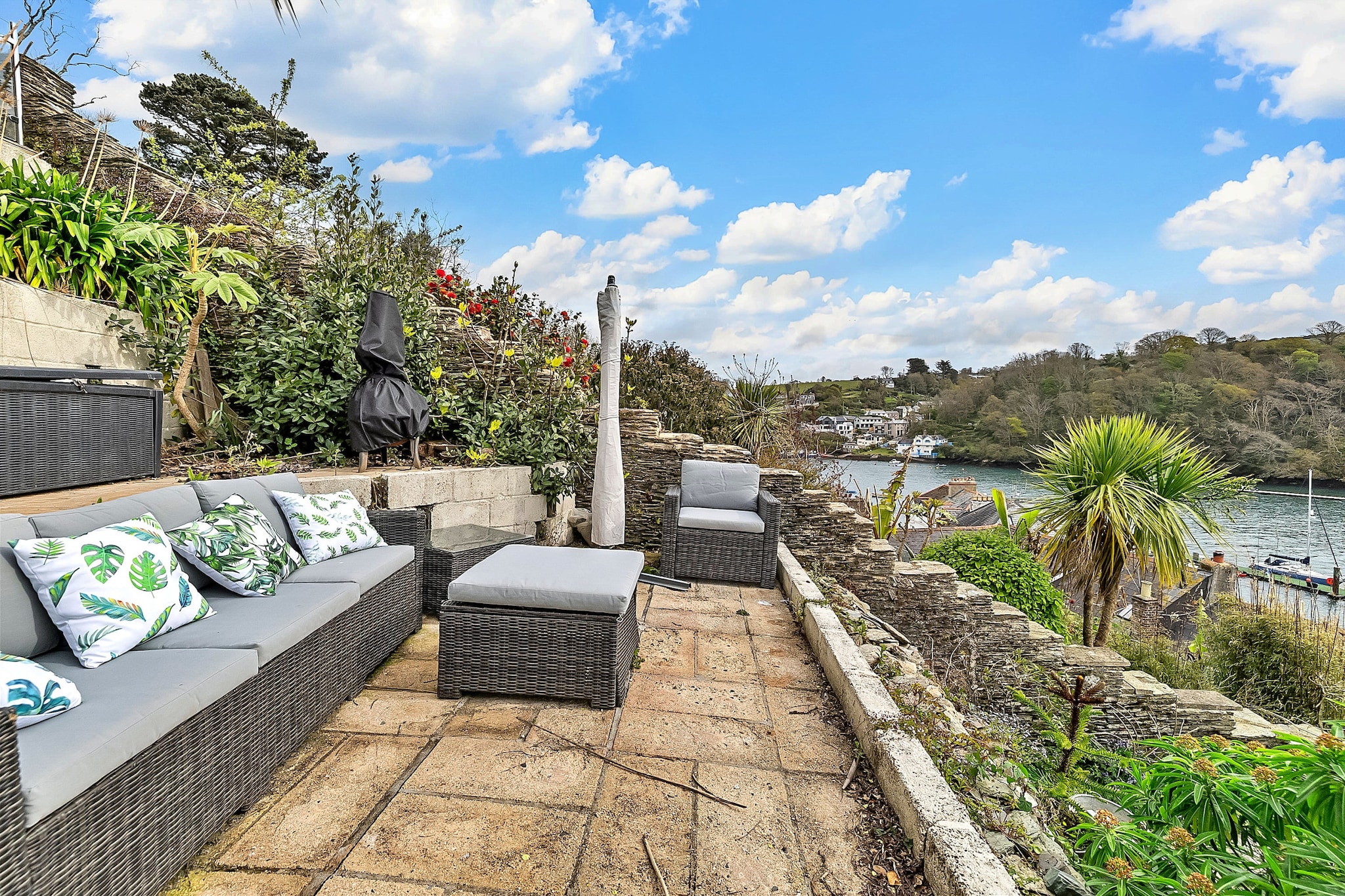 Garden Cottage in Fowey - Terrace balcony