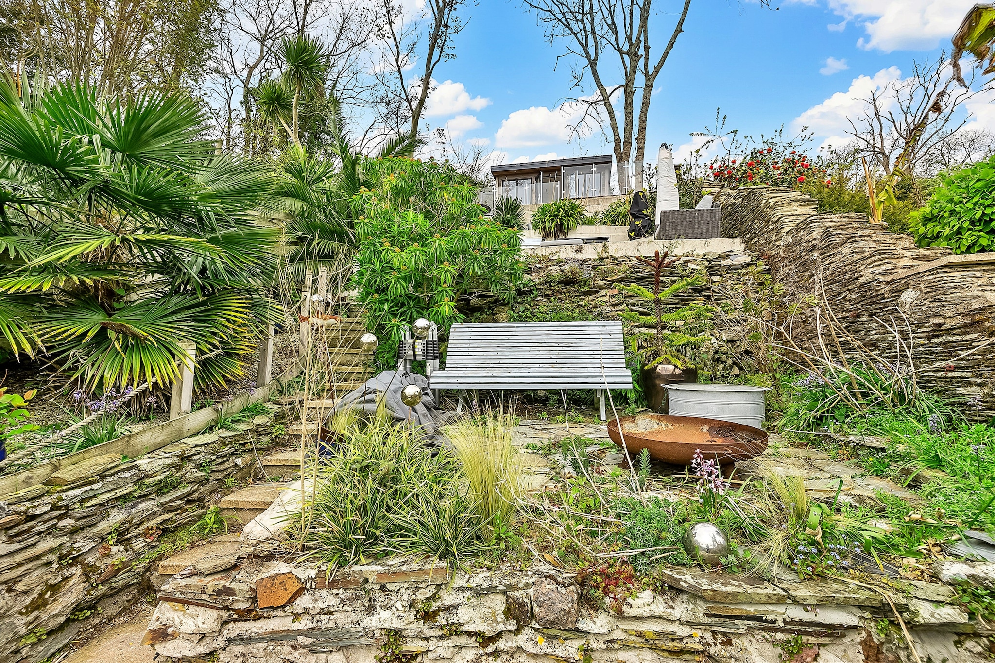 Garden Cottage in Fowey - Terrace balcony