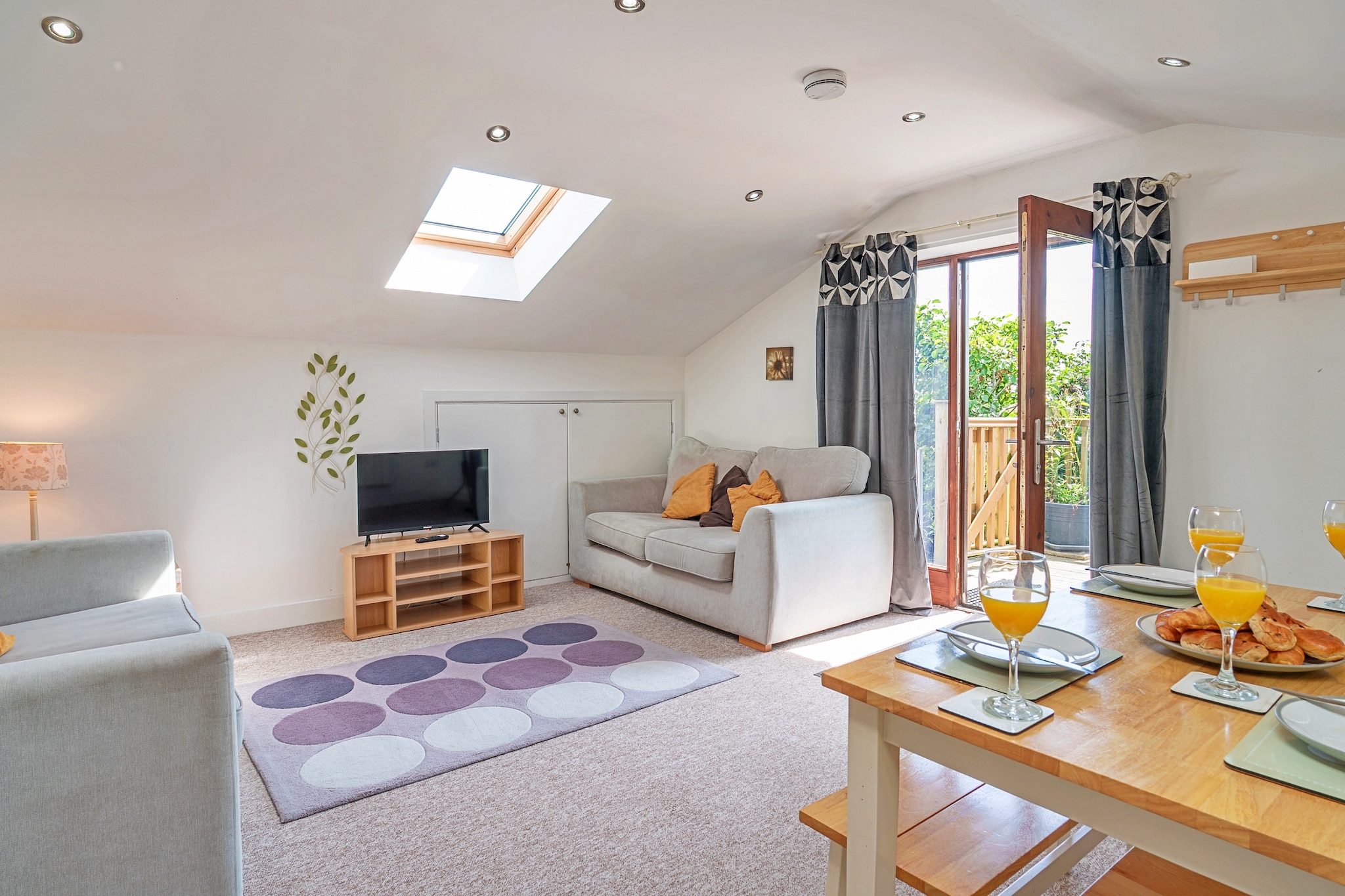Stable Barn Apartment at Bodmin Moor - Woonkamer