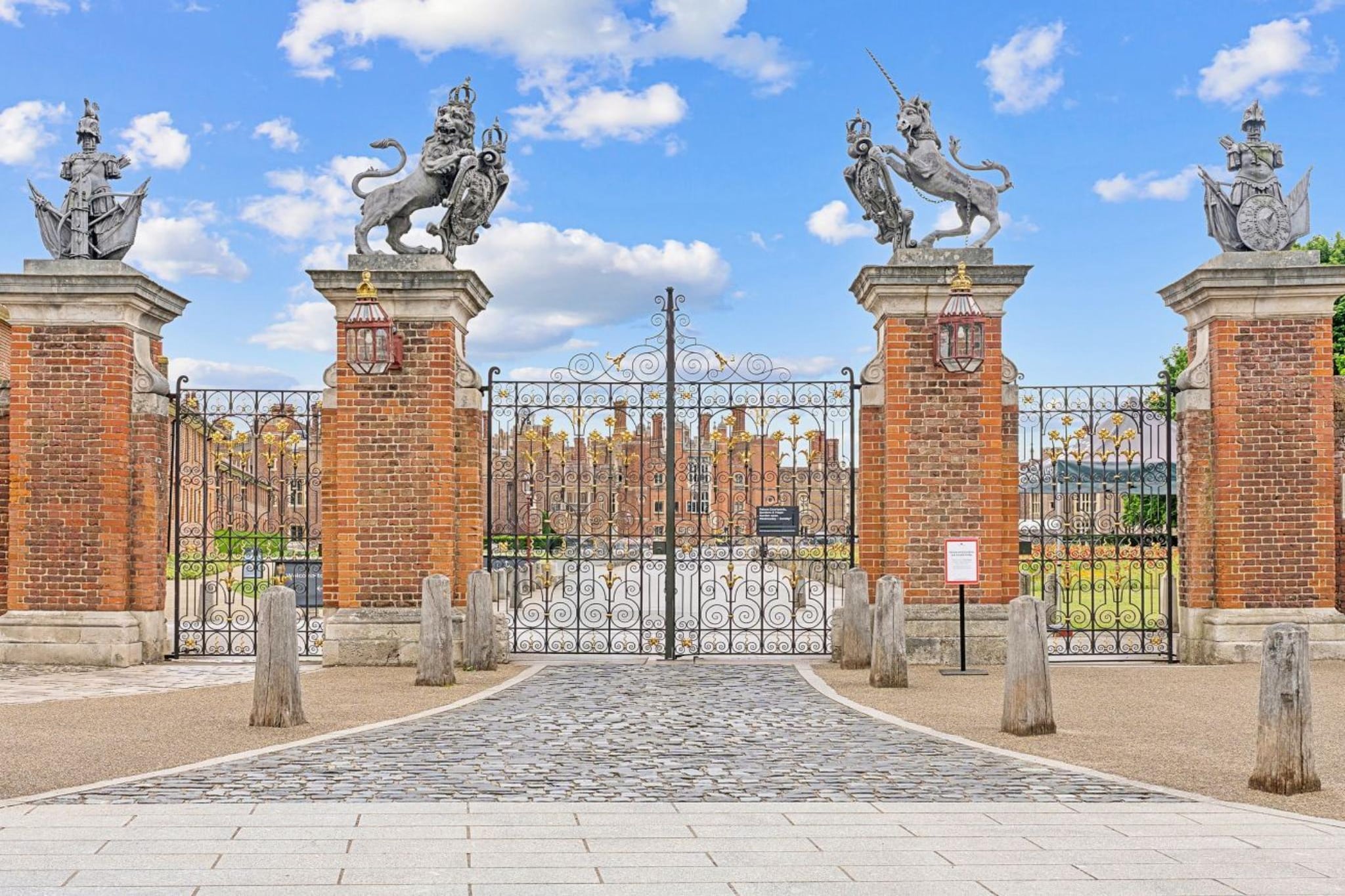 Palace Gate, Hampton Court - Gebieden zomer 1km
