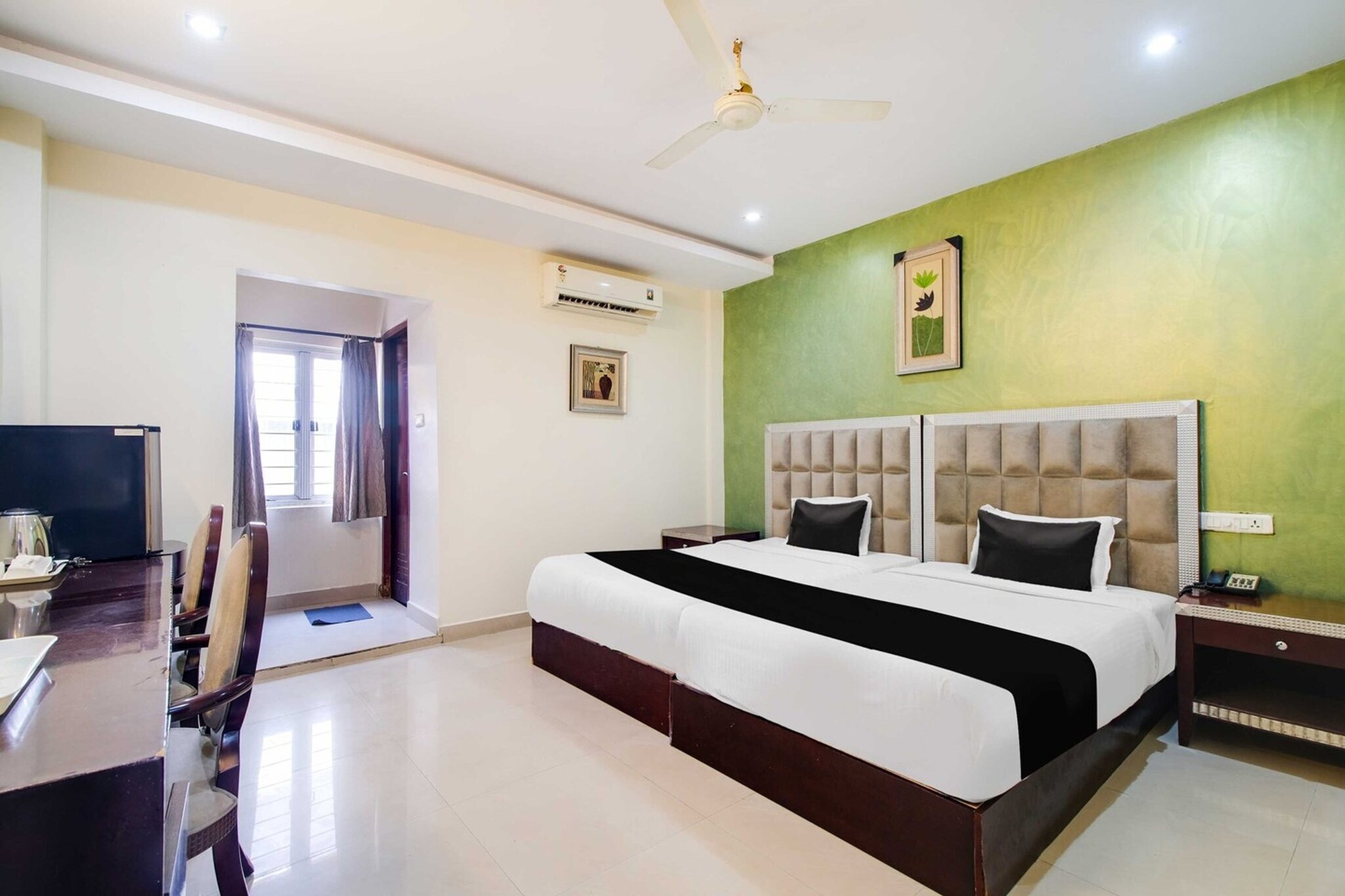 Situated within 23 km of Indira Gandhi Zoological Park and 8.2 km of Dolphins Nose Park, Collection O CMR Mall Gajuwaka features rooms with air conditioning and a private bathroom in Visakhapatnam. This 3-star hotel offers room service, a 24-hour front desk and free WiFi. The hotel has family rooms.
All rooms at the hotel are fitted with a seating area, a flat-screen TV with satellite channels and a private bathroom with free toiletries and a bath or shower. The units have a desk.
Daba Gardens is 13 km from Collection O CMR Mall Gajuwaka, while Dondaparithy is 13 km from the property. Visakhapatnam Airport is 6 km away.
1. Unmarried couples are warmly welcome at this property.
2. Guests with local ID proof are warmly welcome.
3.Early Check-In Policy: A full day’s room rate will be charged for check-ins before 6:00 AM. Complimentary early check-in is available between 6:00 AM and 10:00 AM, subject to room availability.
4.Foreign guests are welcome and allowed to stay at this property without any restrictions
Check-in is only available to guests aged 18 and above. Please provide a government-issued ID to confirm your age.