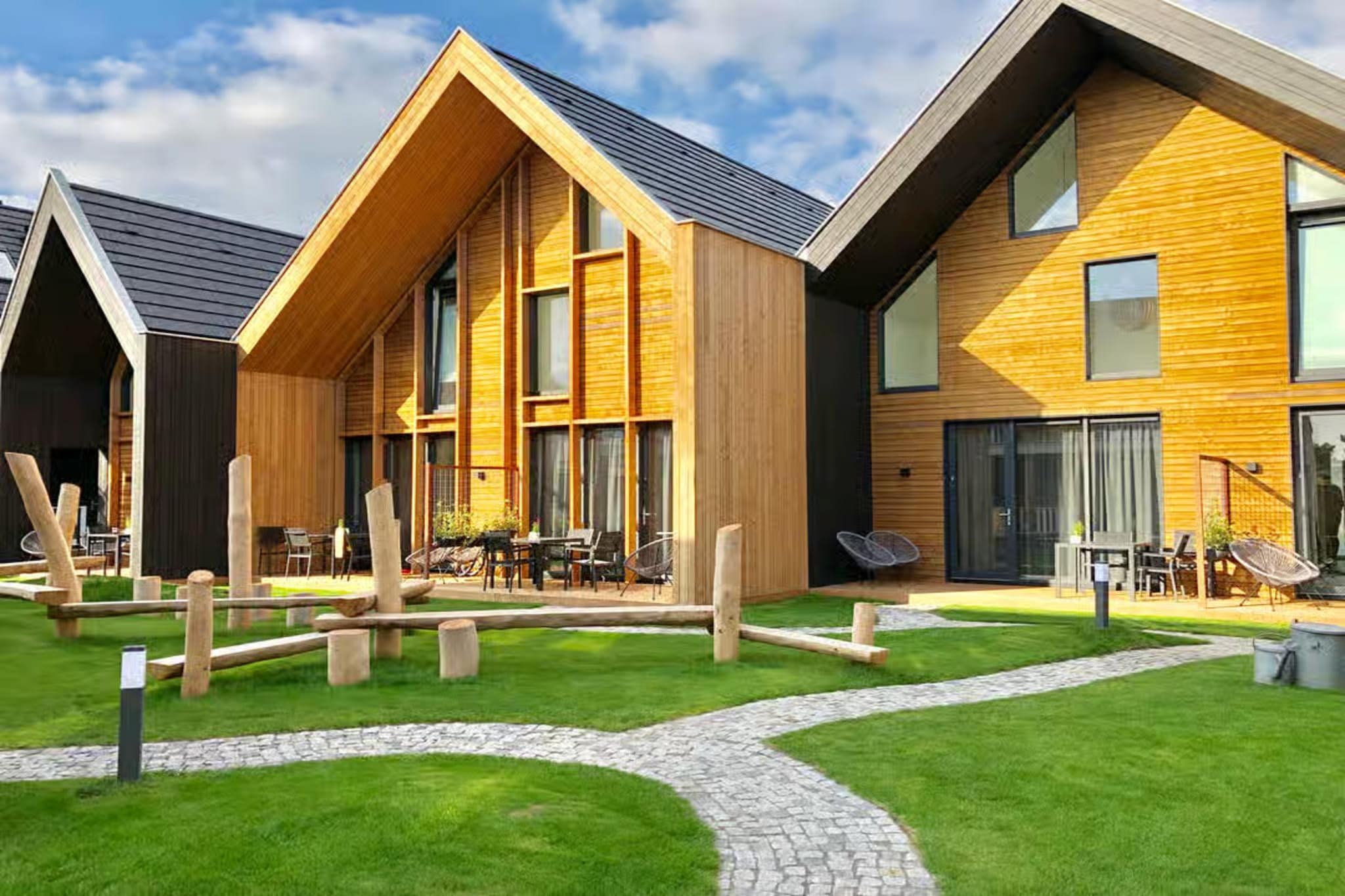 Plein 40 Lodge 23-Jardins en été