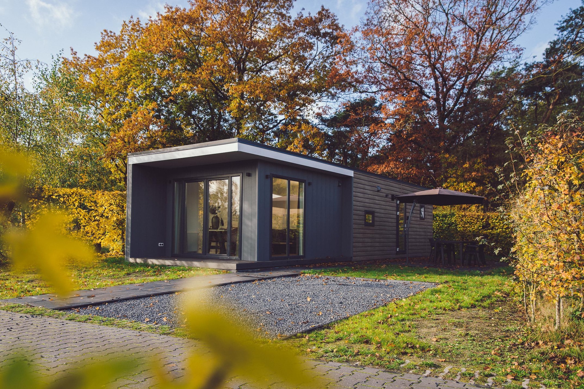 Tiny Cabin with Hottub I 4 people - Buitenkant zomer