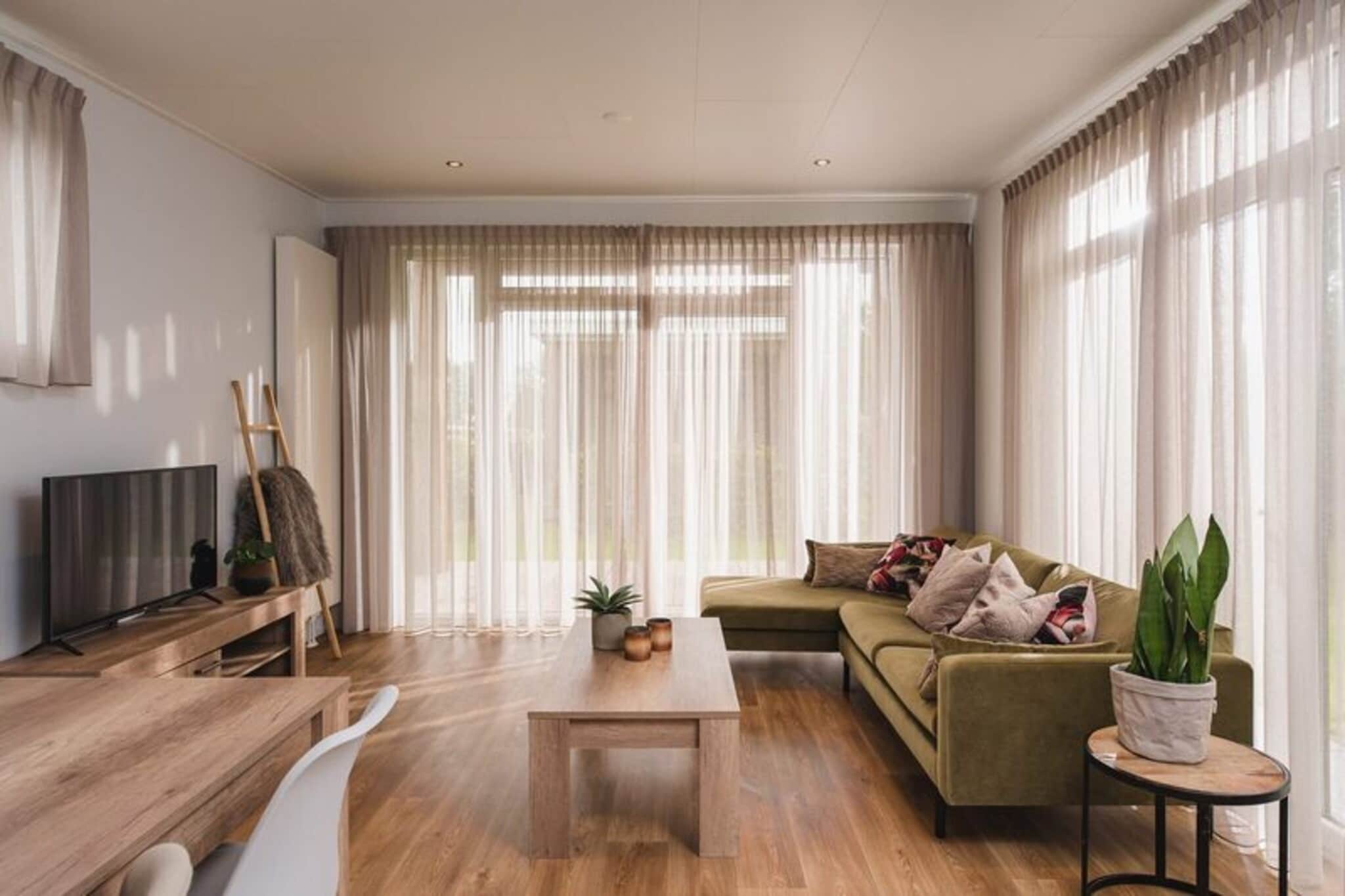 Luxury lodge with private sauna | 6 people - Woonkamer