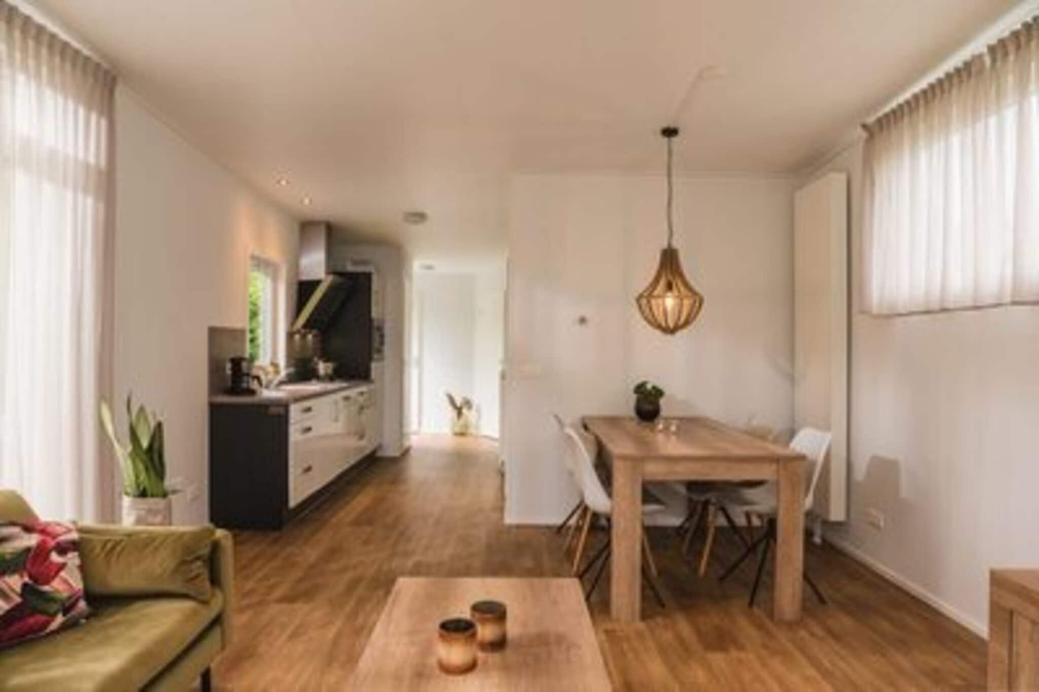 Luxury lodge with private sauna | 6 people - Woonkamer