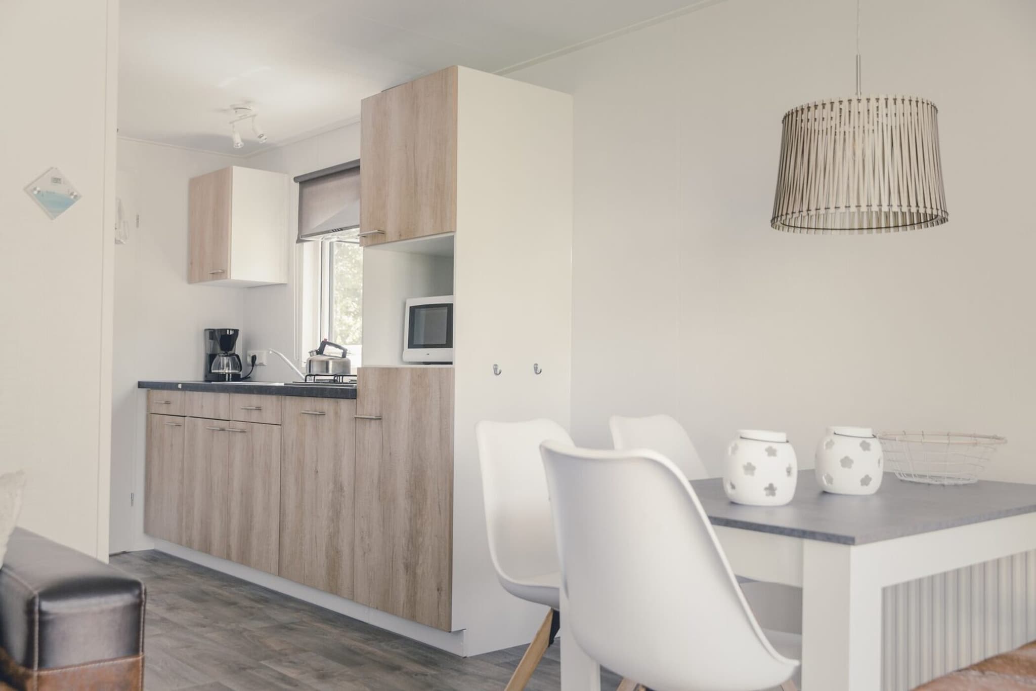 Group accommodation (6x bungalette 5p with veranda).