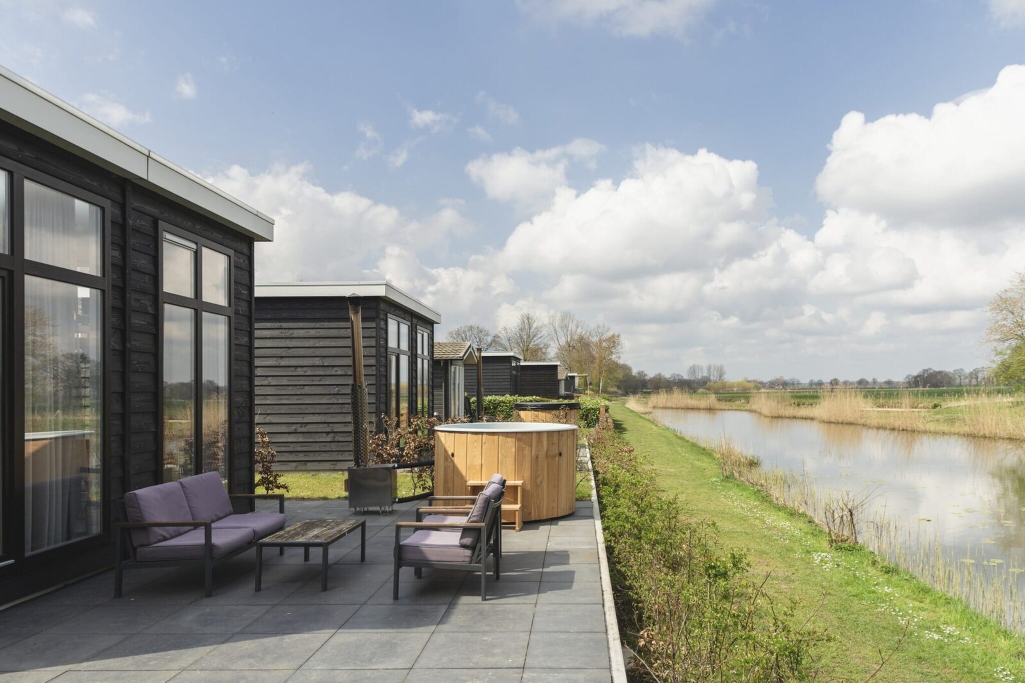 River Cabin with hot tub | 6 people - Terrasse / balcon