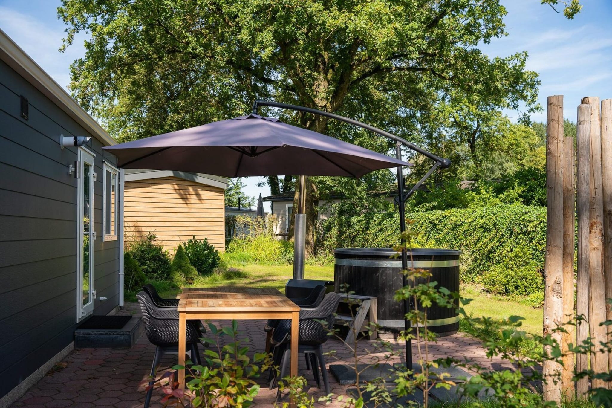 Bungalette basic with hot tub I 4 people - Terrasse / balcon