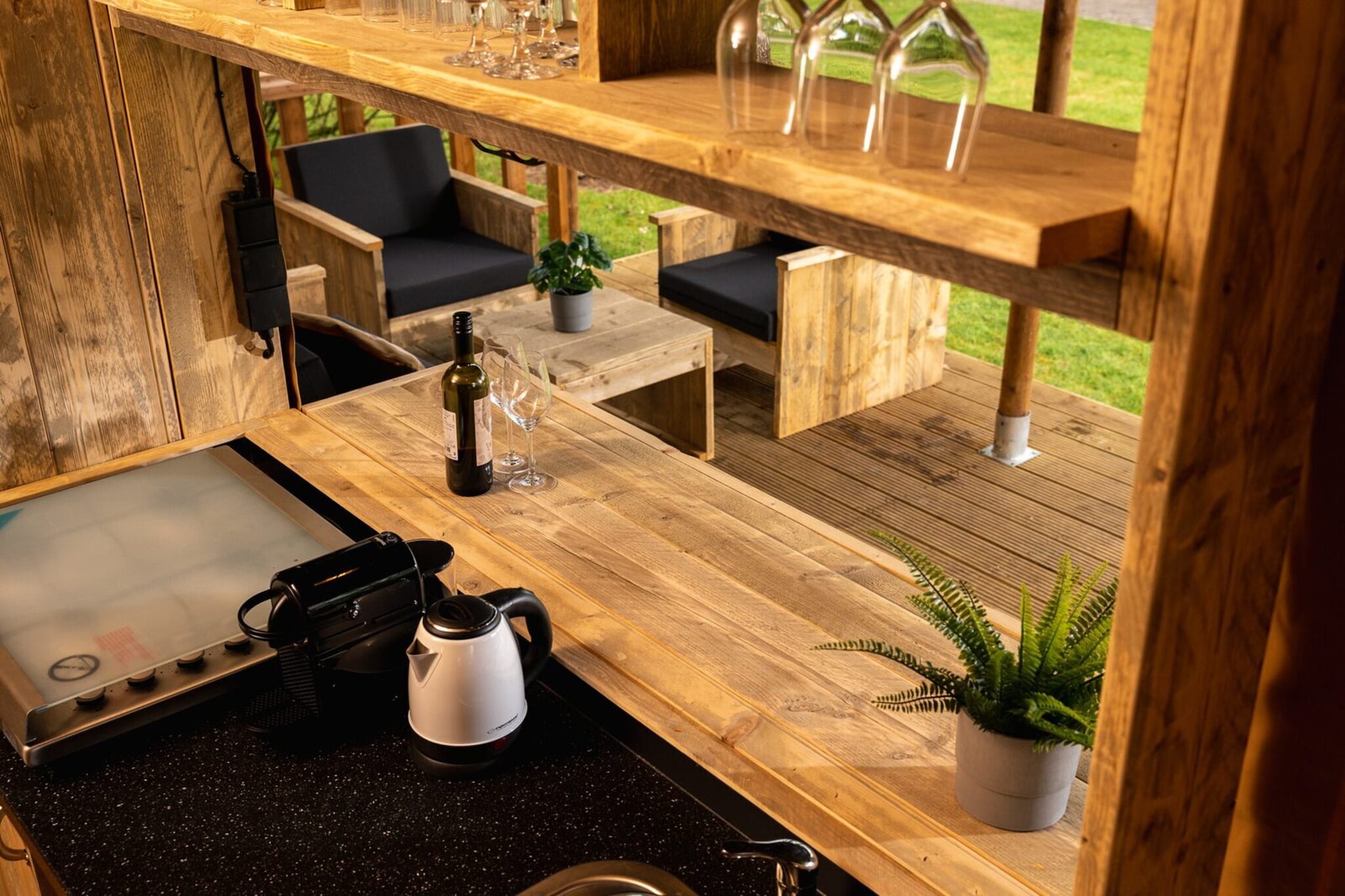 Safari tent 'the bartenter' with private sanitary facilities | 5 persons - Cuisine