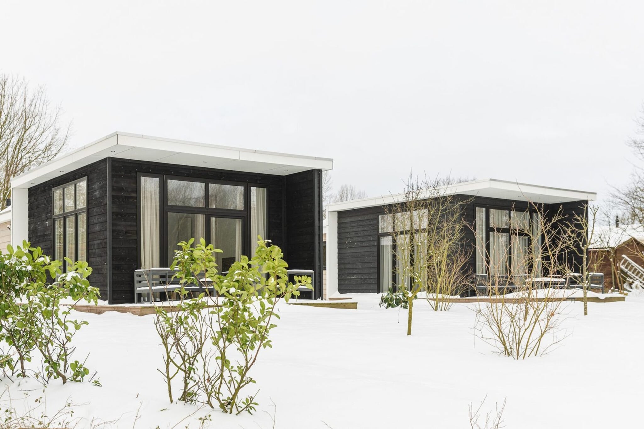 River Cabin with bubbeltub | 6 people - Exterieur winter