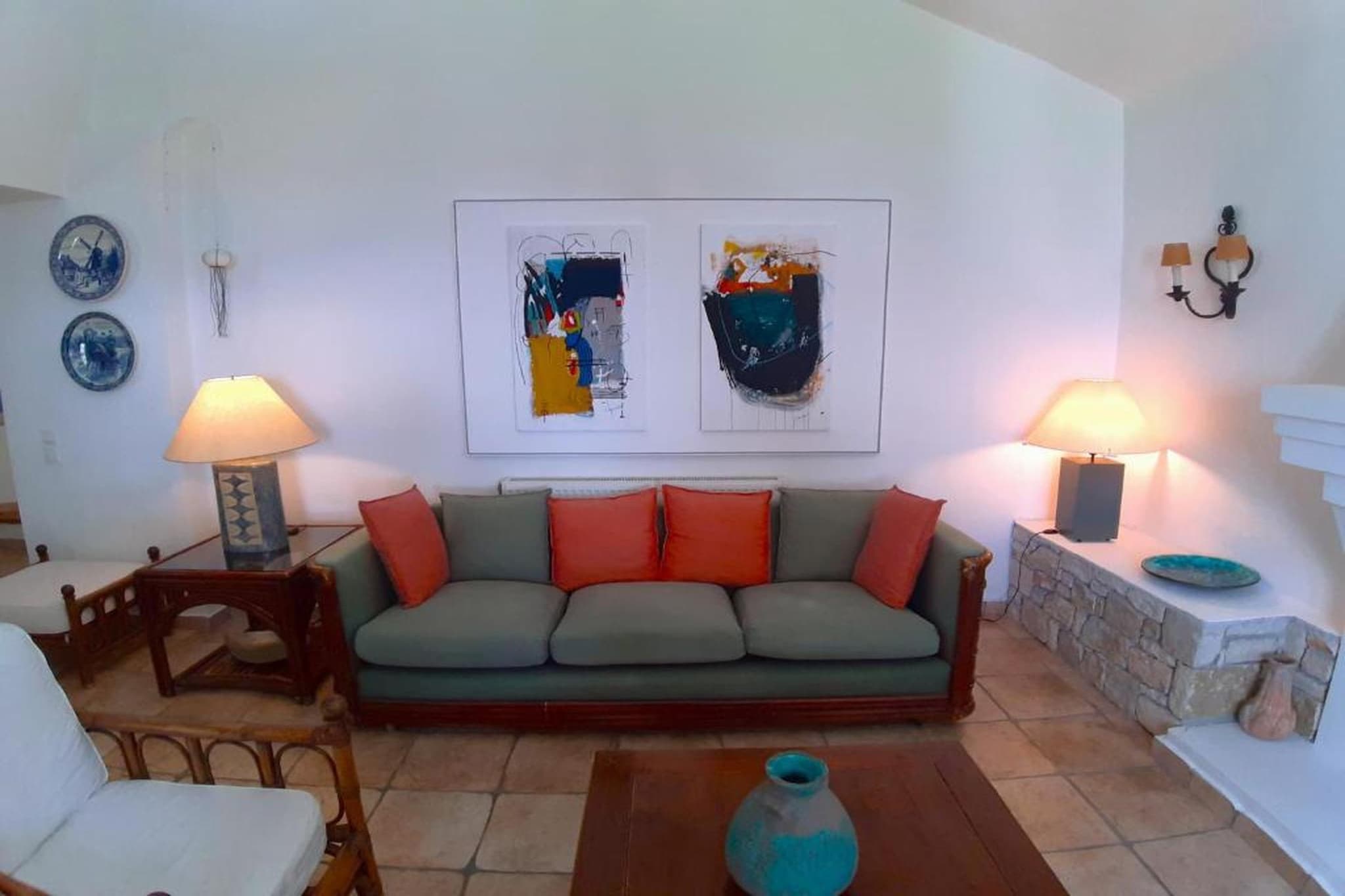 Beachfront Skaloma Villa-Woonkamer