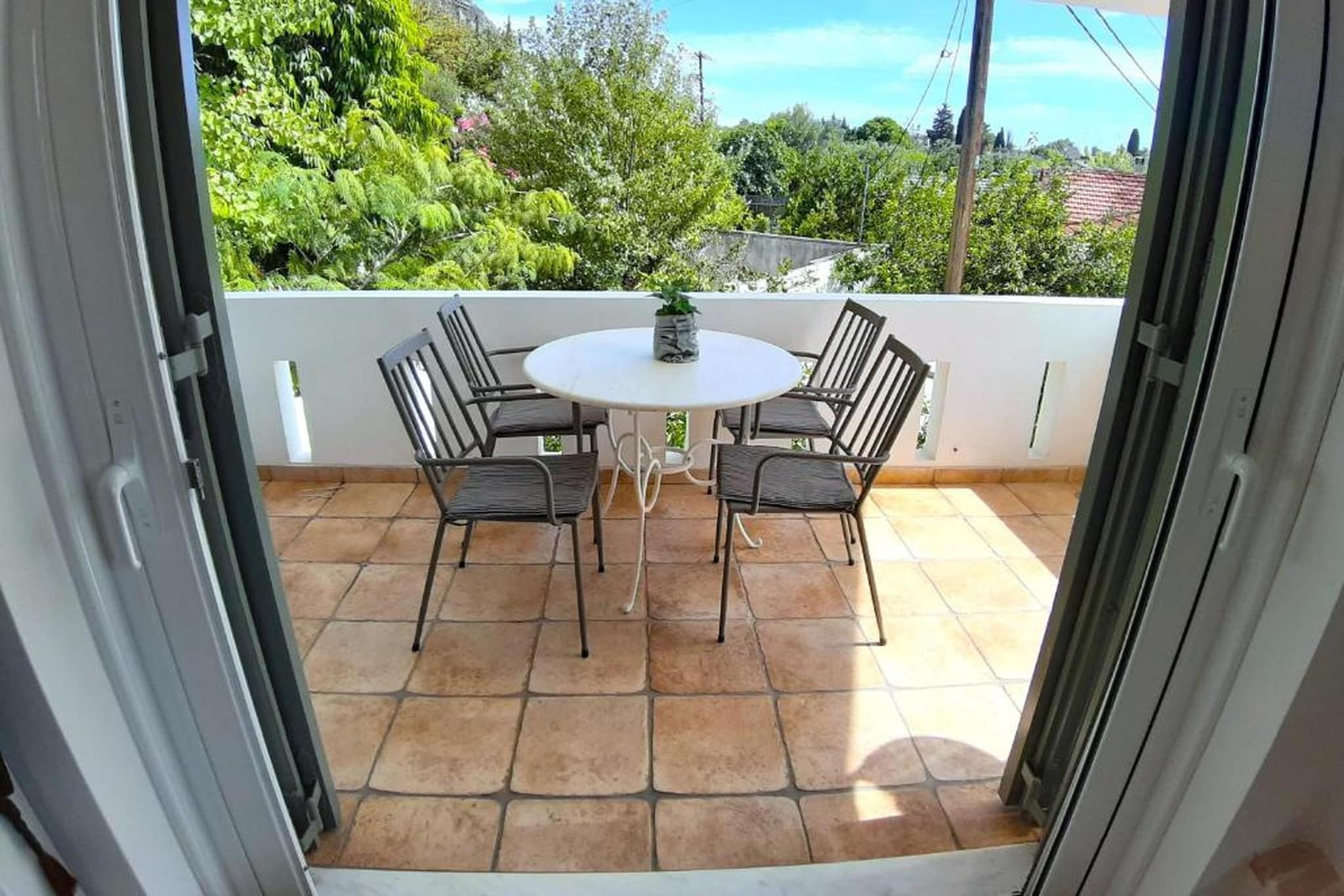 Beachfront Skaloma Villa-Terrasbalkon