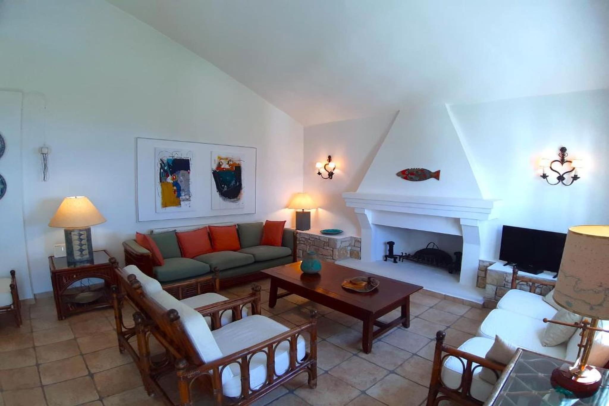 Beachfront Skaloma Villa-Woonkamer