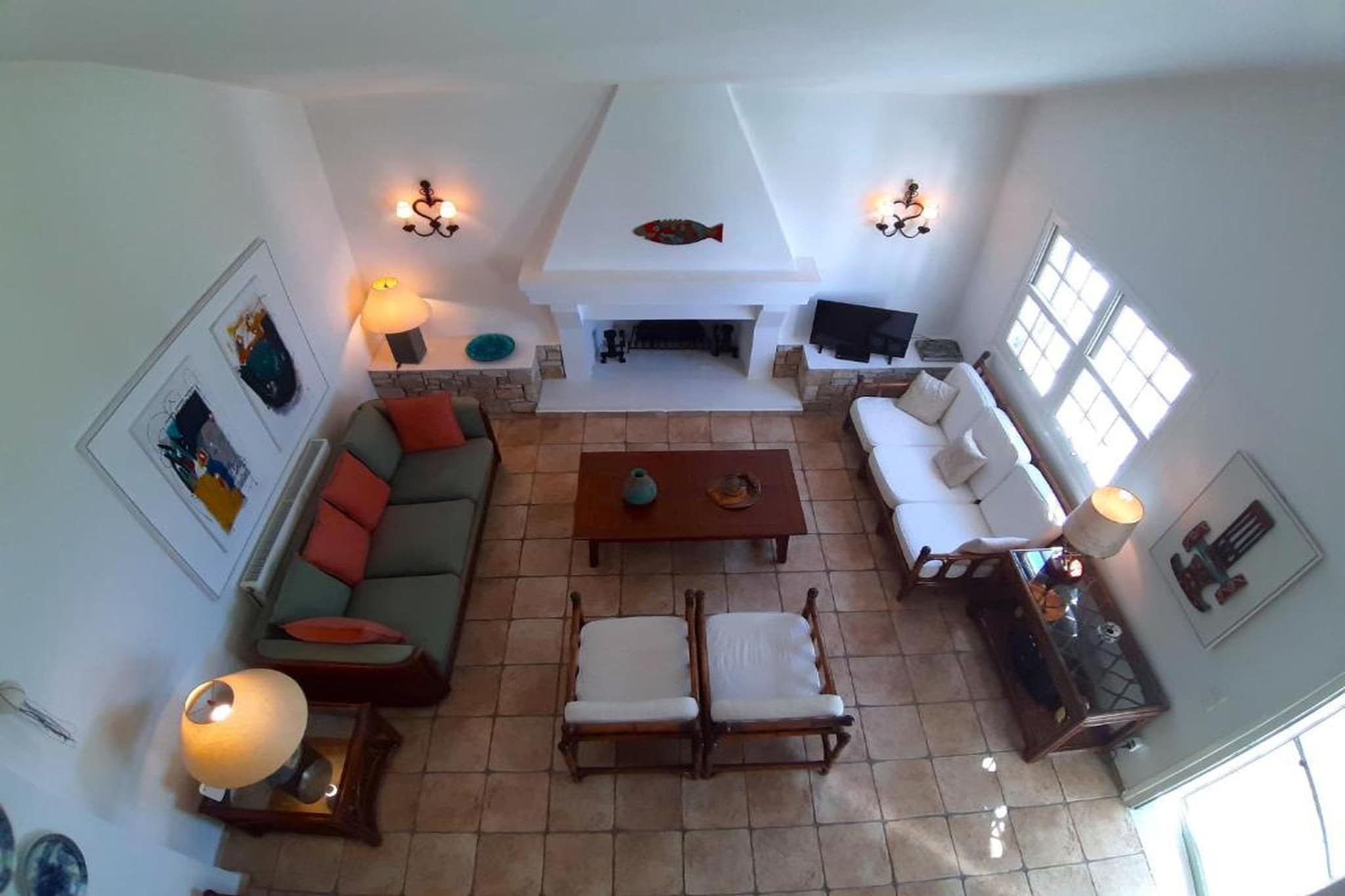 Beachfront Skaloma Villa-Woonkamer