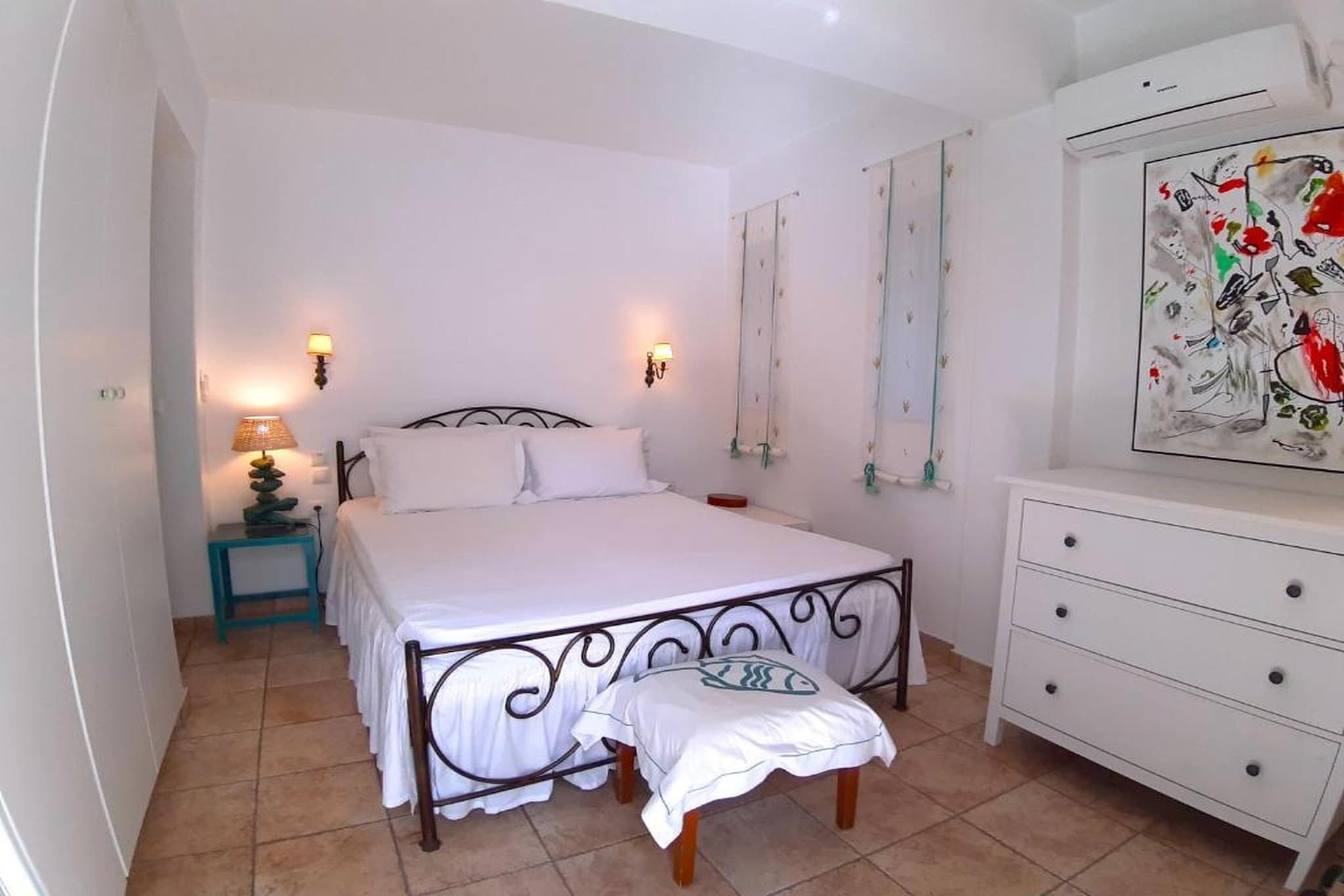 Beachfront Skaloma Villa-Slaapkamer