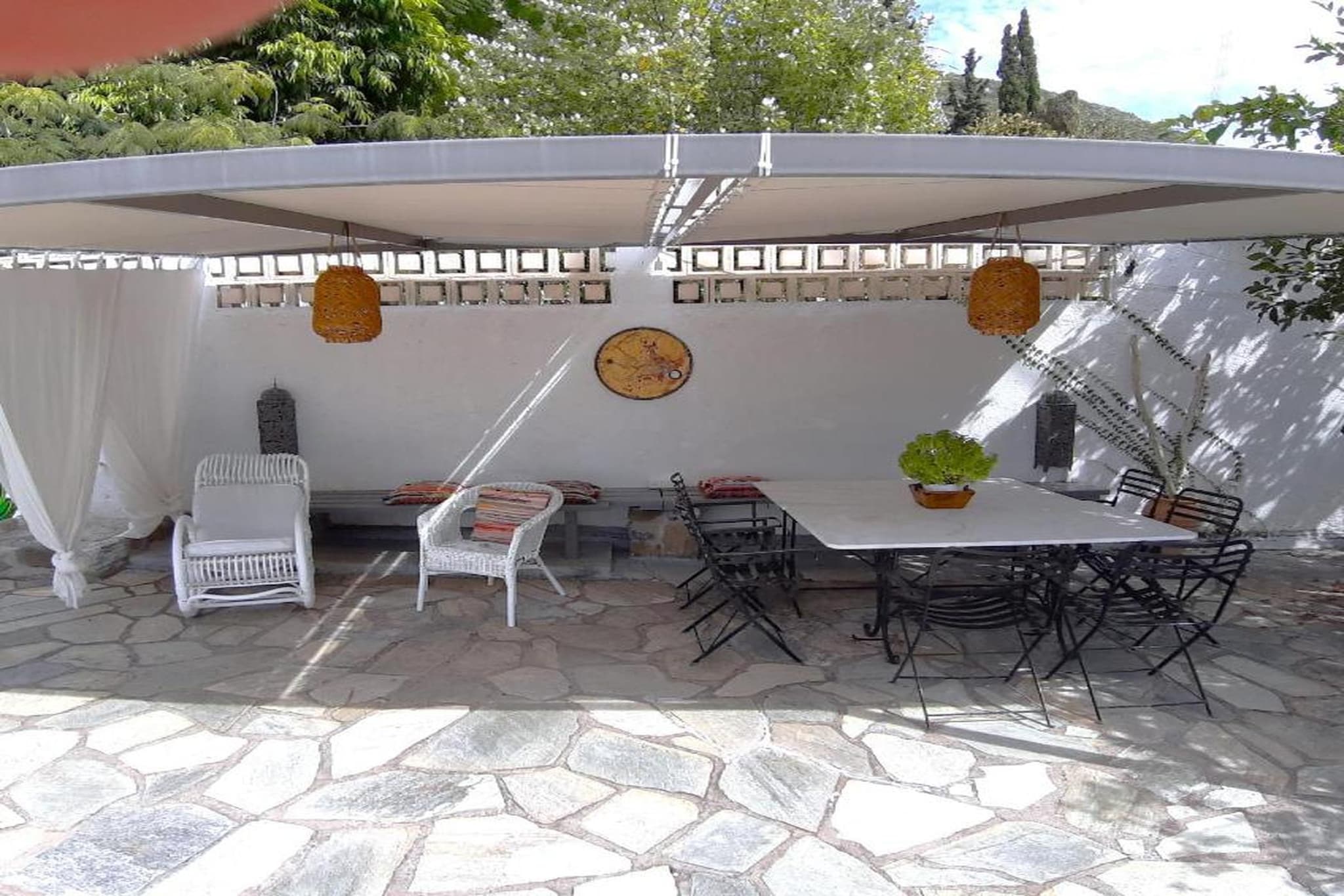 Beachfront Skaloma Villa-Terrasbalkon