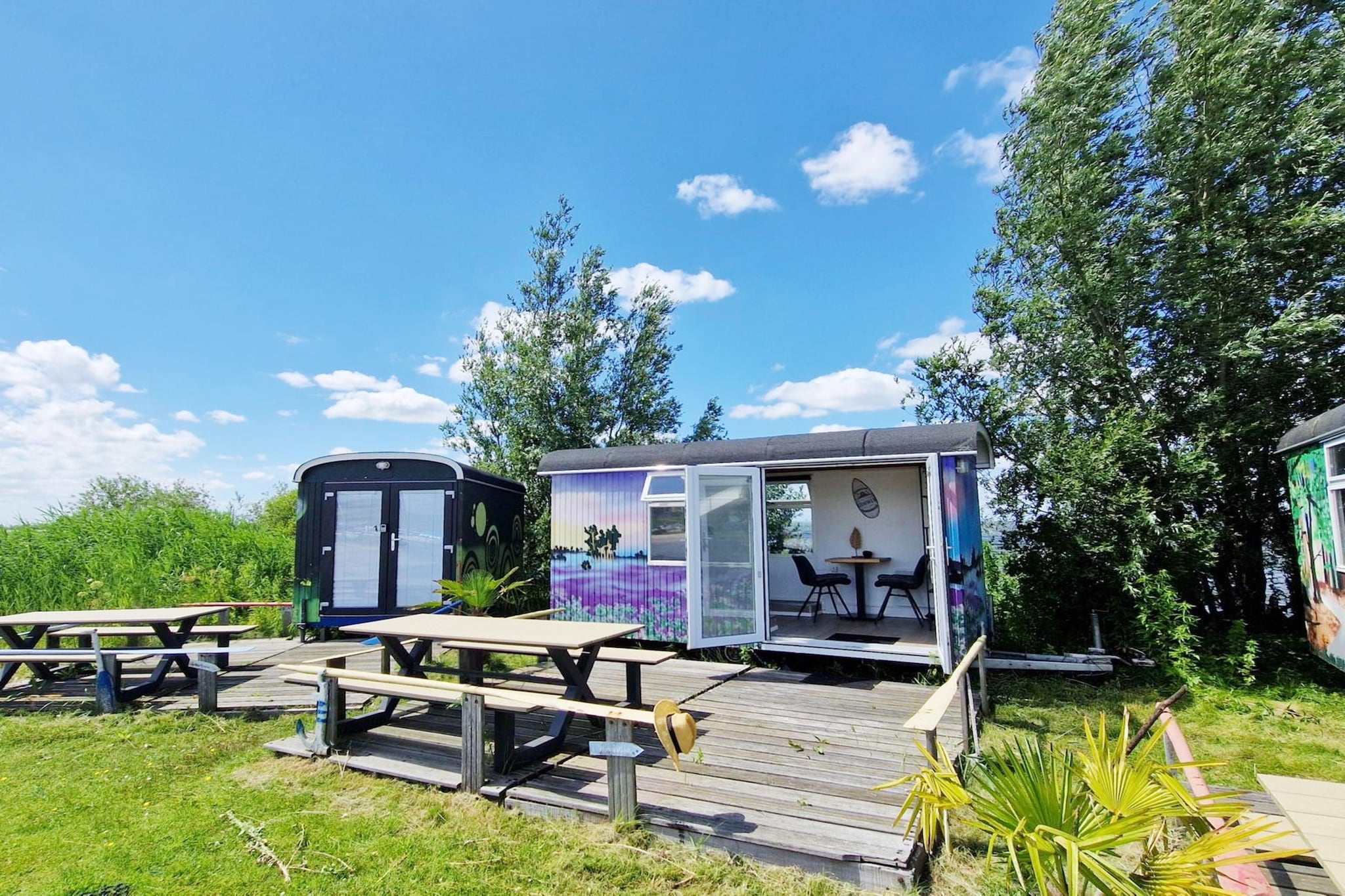 Tiny Wagons Marina Muiderzand Almere (Nr 1-6) - Terrasse / balcon