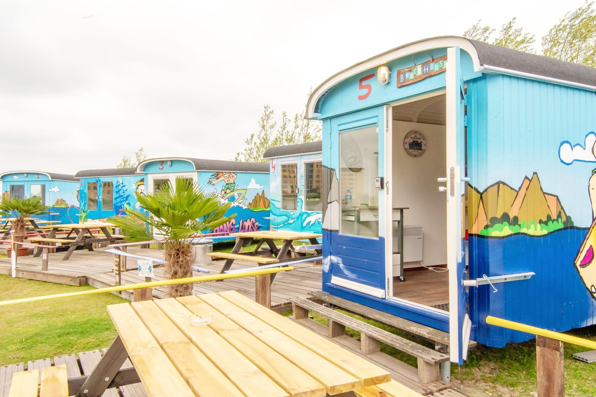 Tiny Wagons Marina Muiderzand Almere (Nr 1-6) - Extérieur été