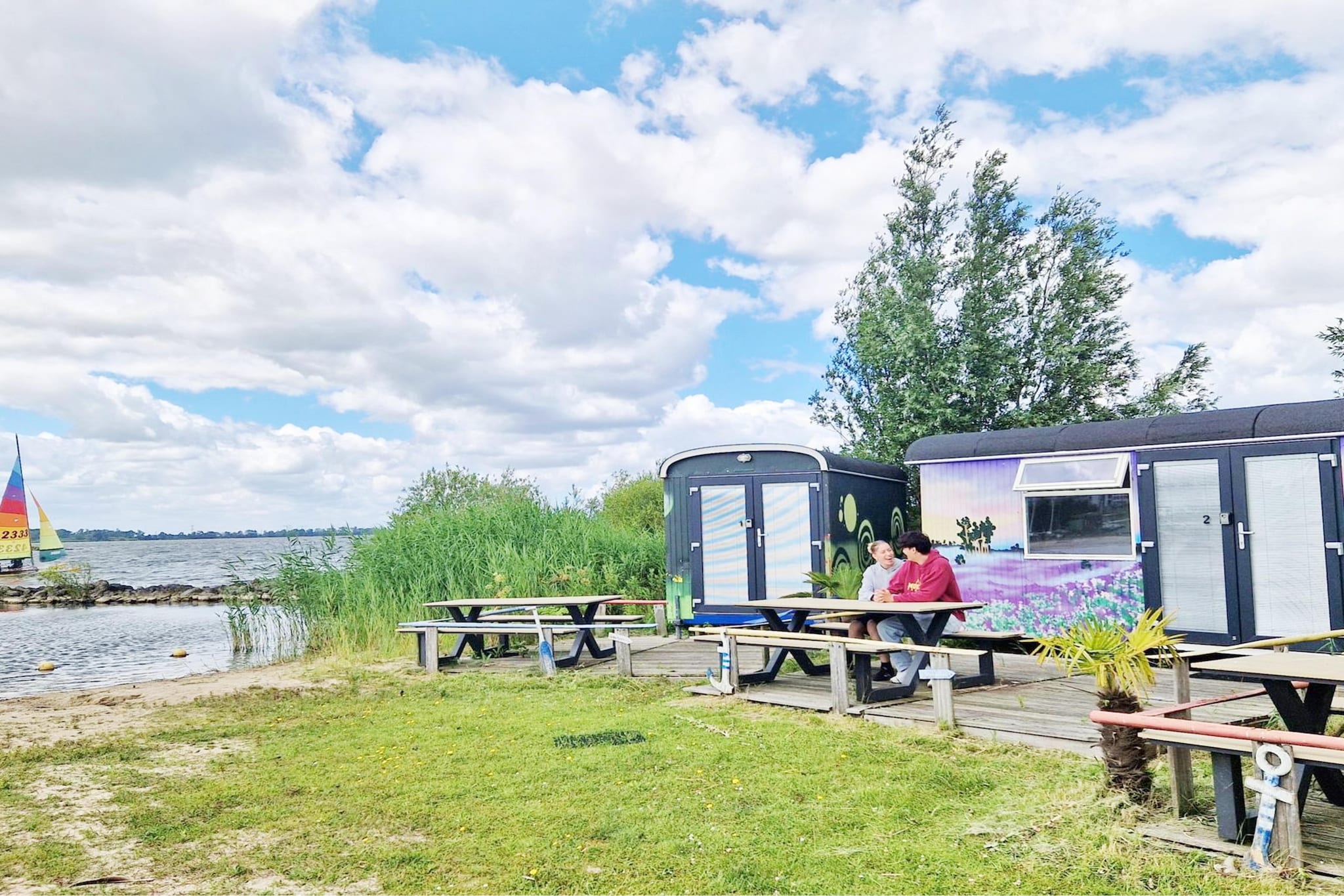 Tiny Wagons Marina Muiderzand Almere (Nr 1-6) - Terrasse / balcon