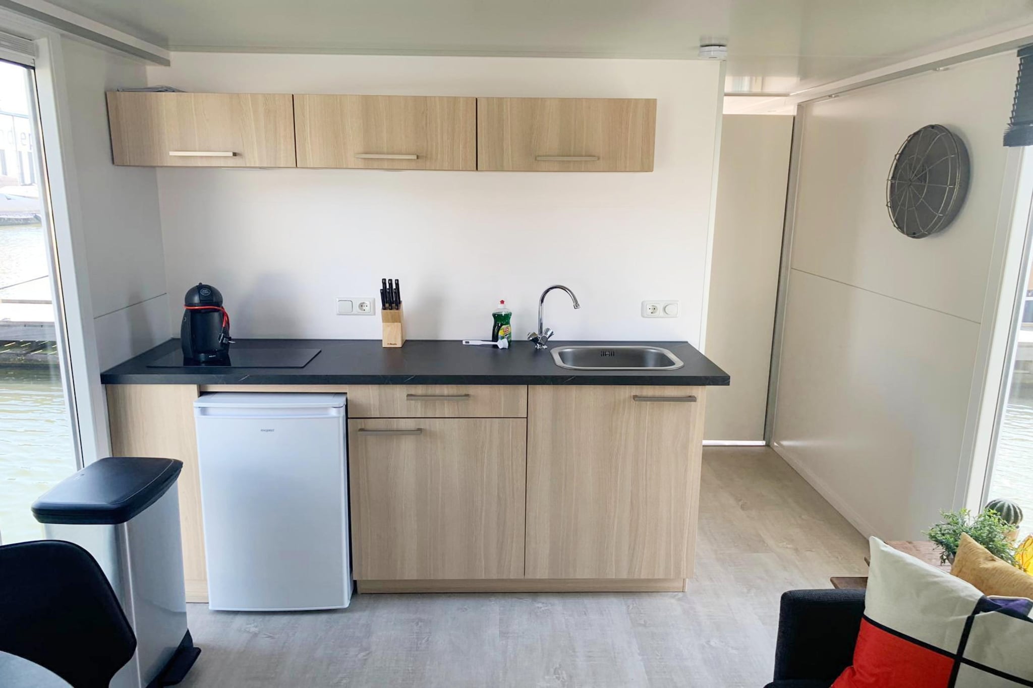 Havenlodge with roof terrace and balcony (4 pers) in Amsterdam - Kitchen