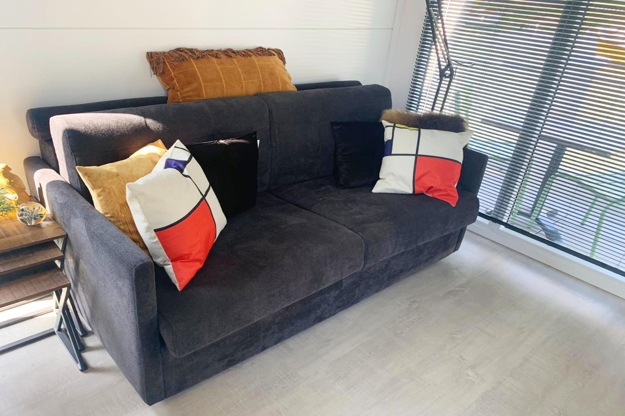 Havenlodge with roof terrace and balcony (4 pers) in Amsterdam - Living room