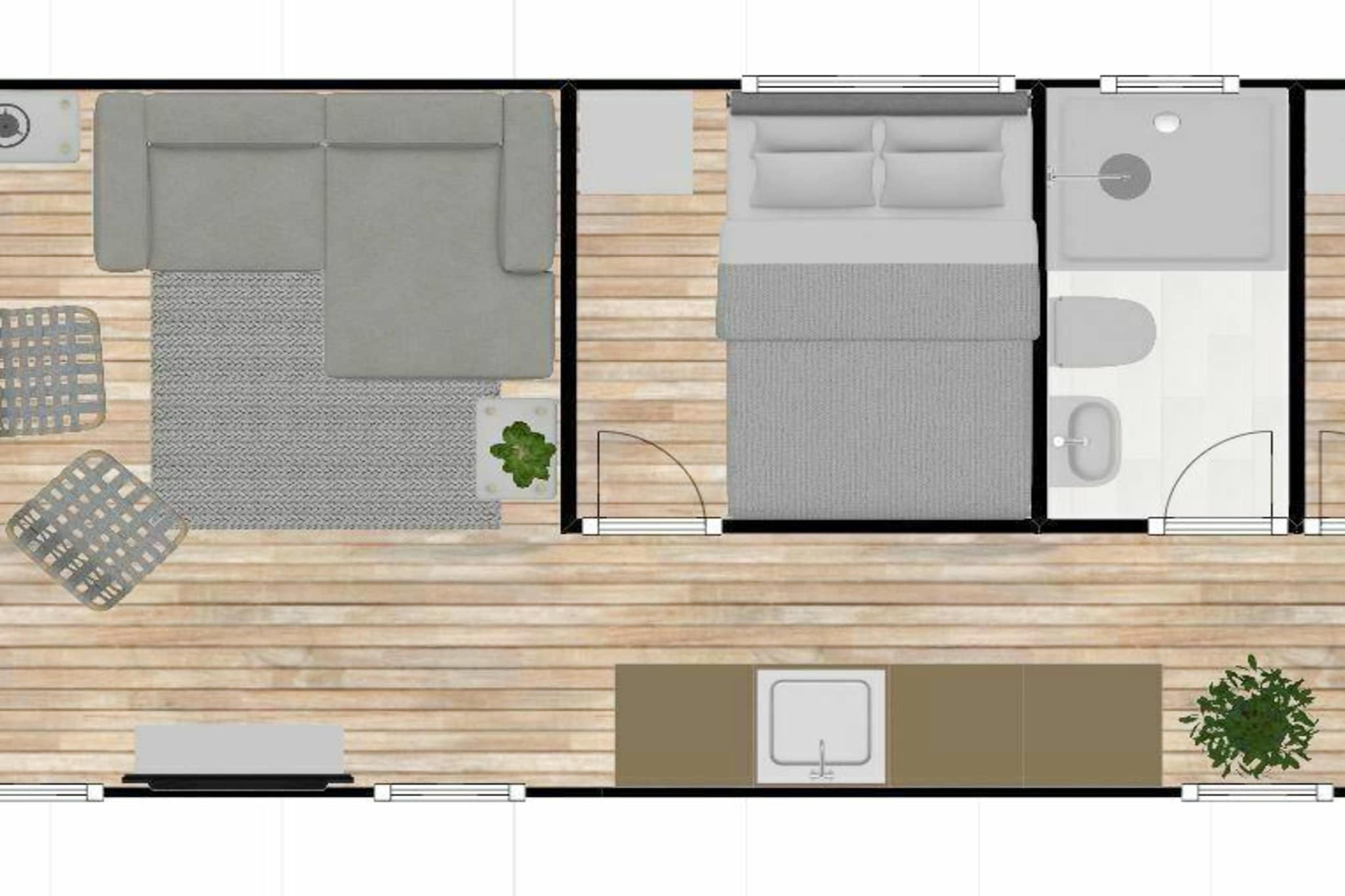 Havenlodge with roof terrace and balcony (4-6 pers) Almere - Plan