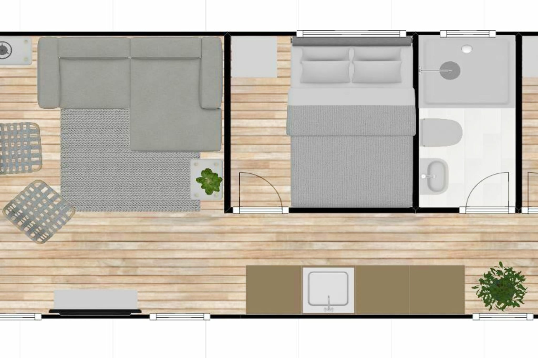 Harbor lodge+ with roof terrace and balcony (4-6 pers) Amsterdam - Grundriss
