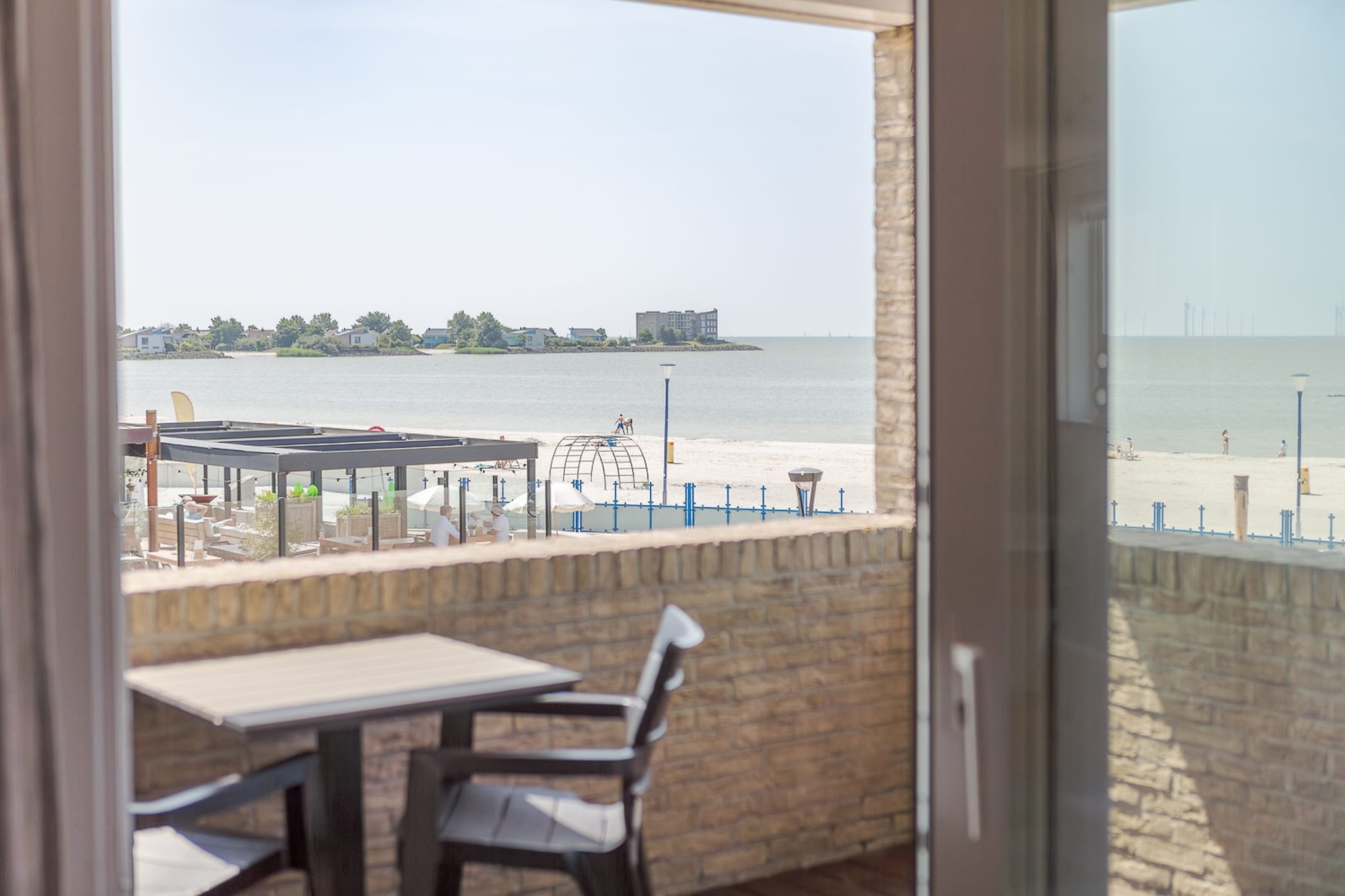 Corner Apartment on the Beach with IJsselmeer View - Zuiderzee State+ XL 1 - Terrace balcony