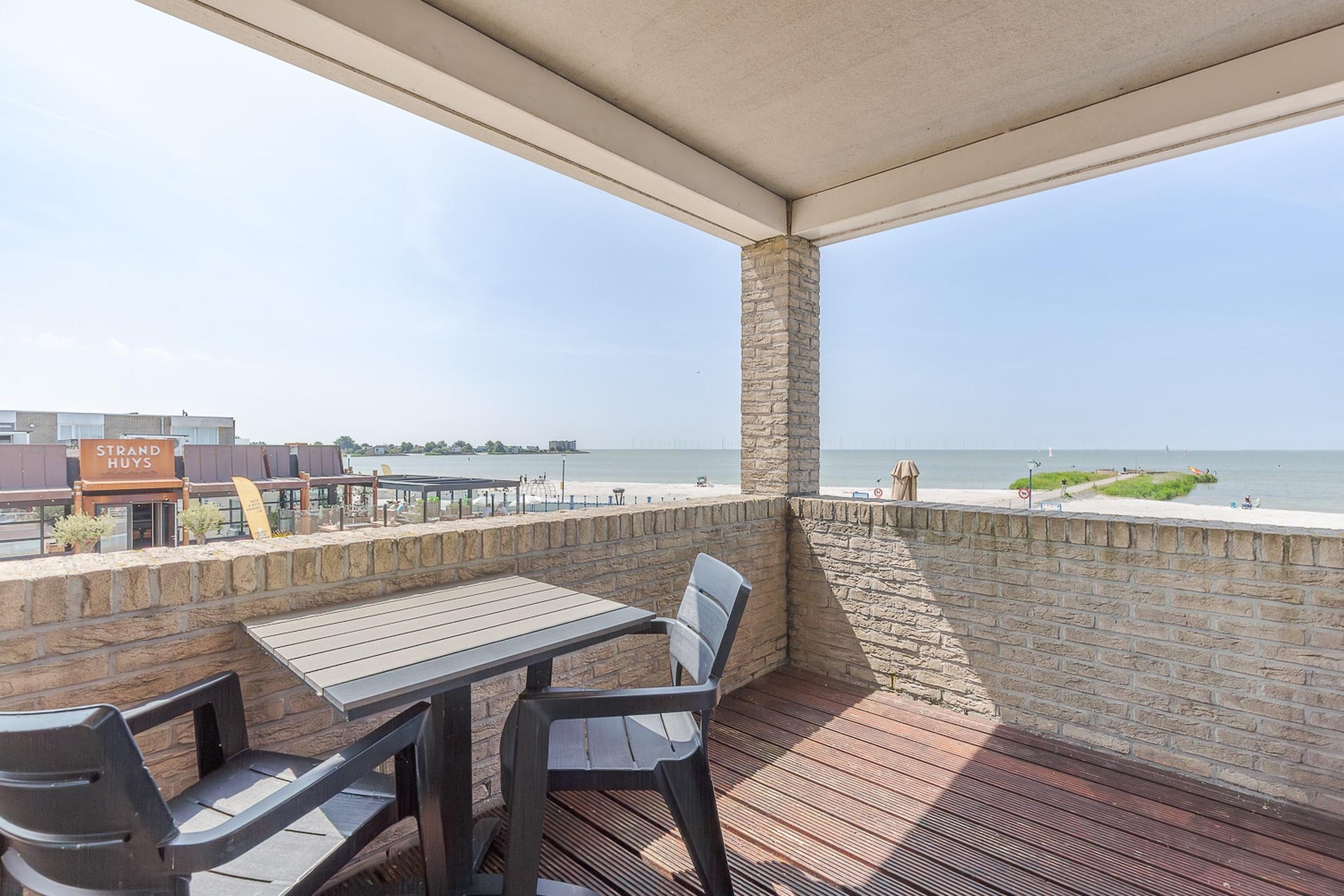 Corner Apartment on the Beach with IJsselmeer View - Zuiderzee State+ XL 1 - Terrace balcony