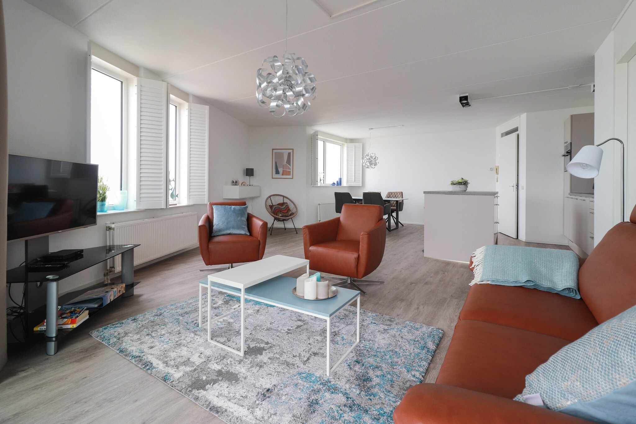 Corner Apartment on the Beach with IJsselmeer View - Zuiderzee State+ XL 2 - Living room