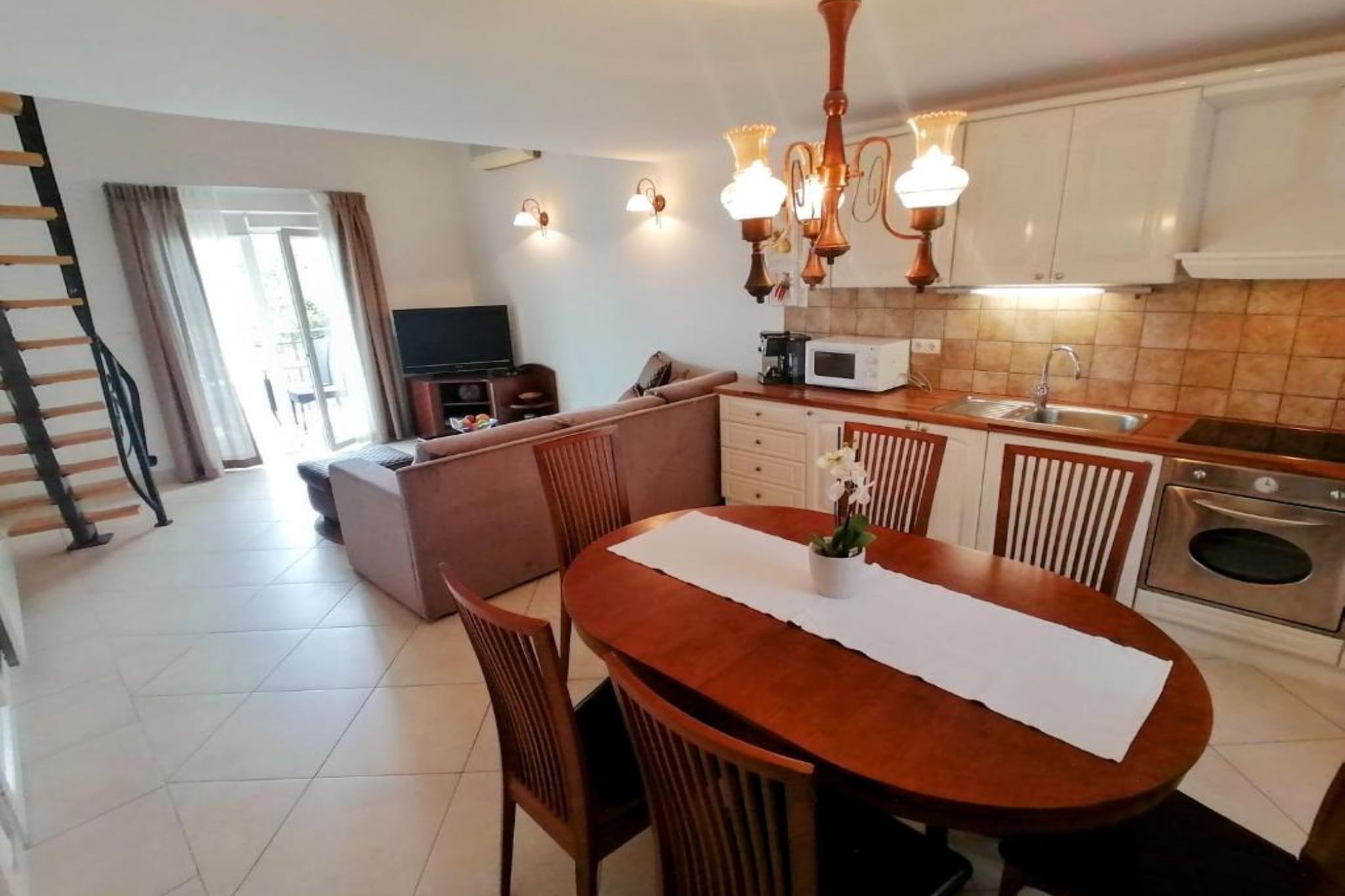 Villa Marid Opatija - One Bedroom Apartment With Balcony-Küche